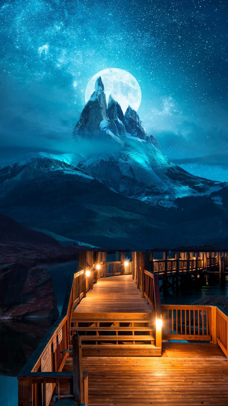 Ambiente, Luz, Naturaleza, Montaña, Paisaje Natural. Wallpaper in 750x1334 Resolution