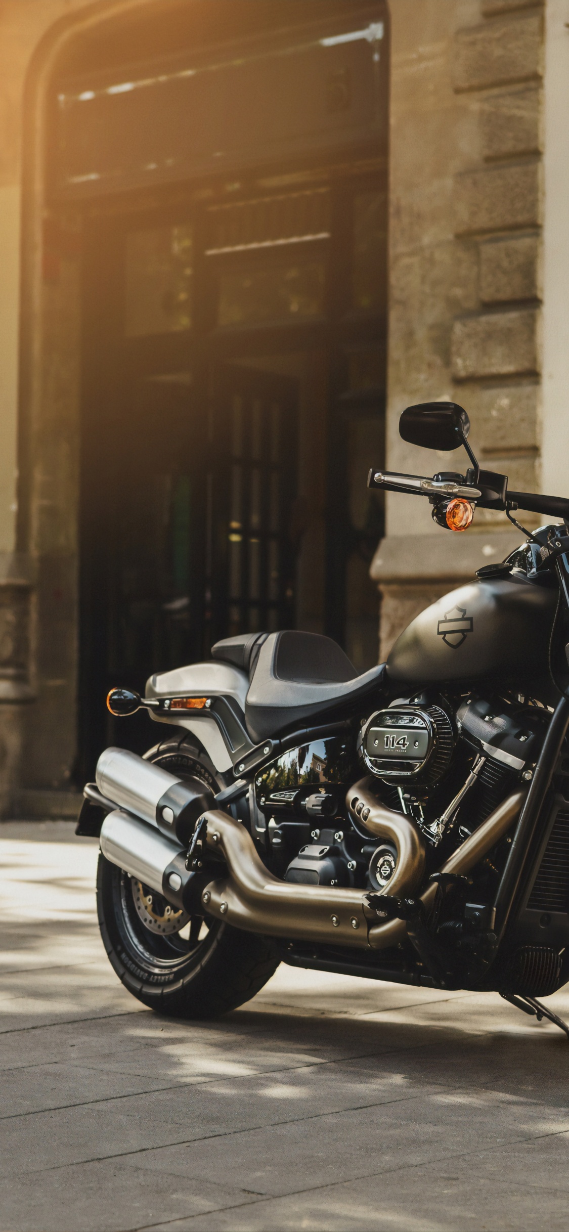 Harley Davidson, Motocicleta, Harley, Harley Davidson Sportster, Harley Davidson Fat Boy. Wallpaper in 1125x2436 Resolution