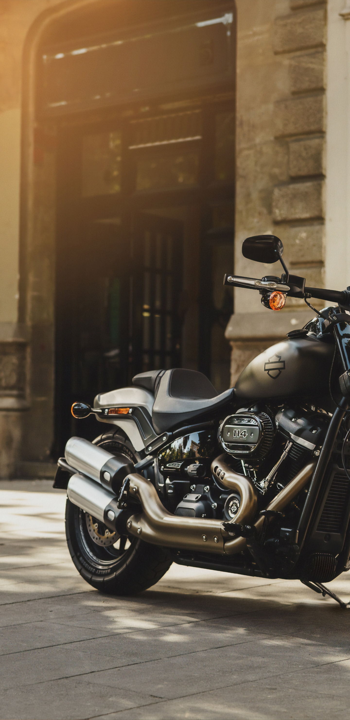 Harley Davidson, Motorrad, Harley, Harley Davidson Sportster, Harley Davidson Fat Boy. Wallpaper in 1440x2960 Resolution