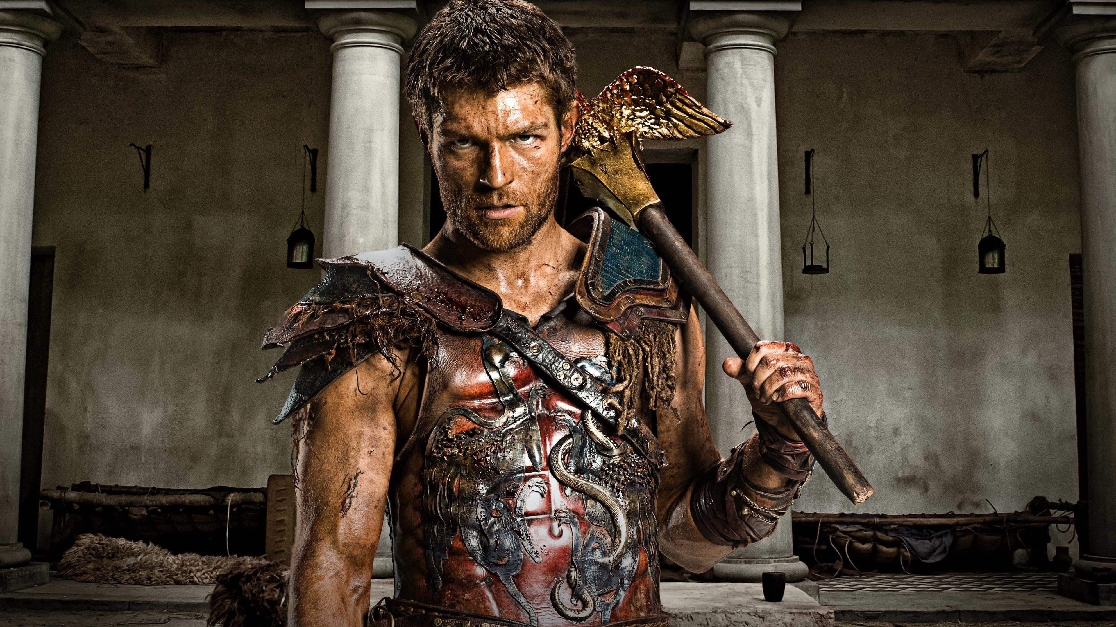 Spartacus Liam Mcintyre, Liam McIntyre, Spartacus, Marcus Gros, Spartacus Guerre Des Damnés. Wallpaper in 3840x2160 Resolution