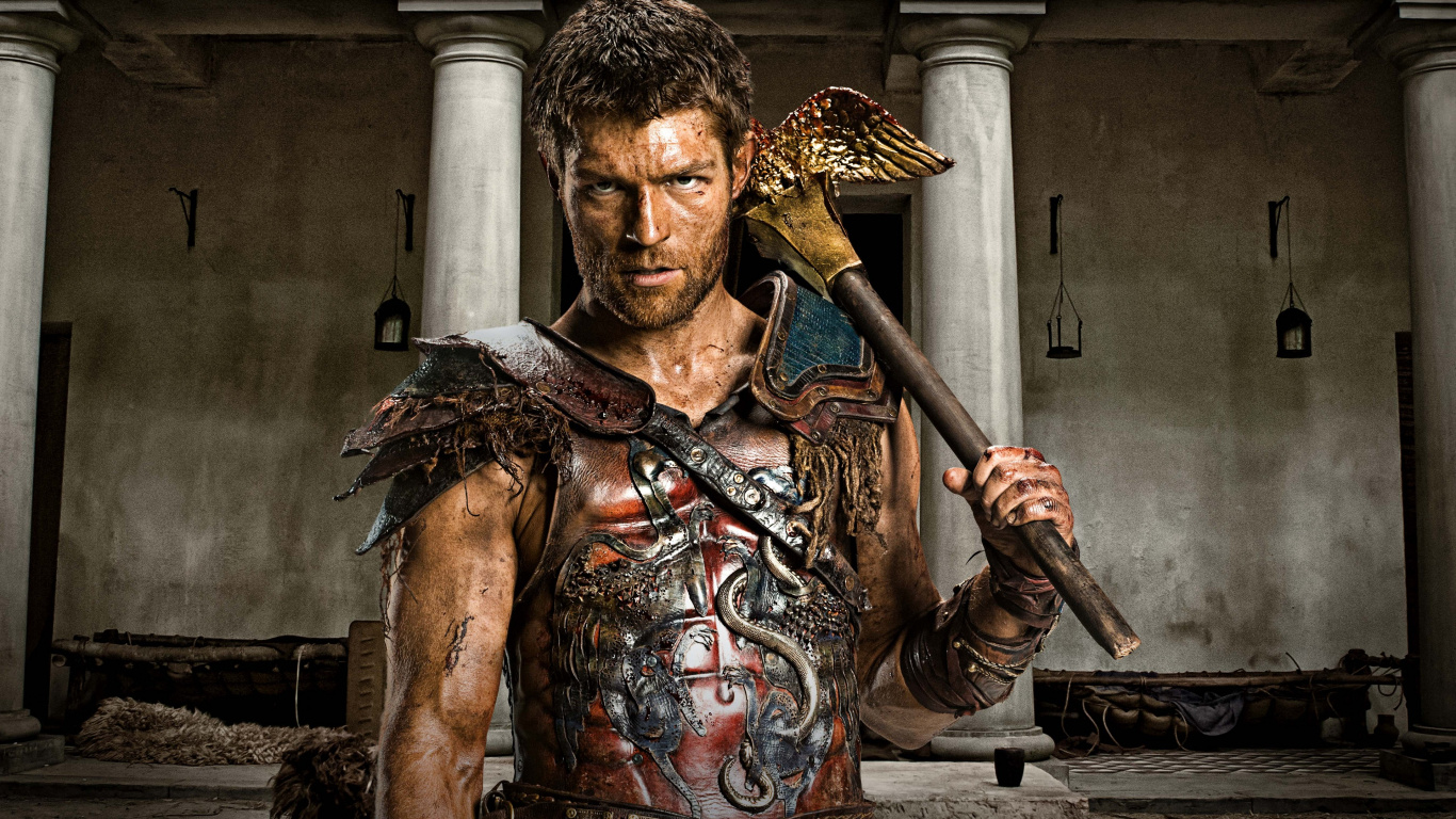 Spartacus Liam Mcintyre, Liam McIntyre, Spartacus, Marcus Licinius Crassus, Spartacus War of The Damned. Wallpaper in 1366x768 Resolution