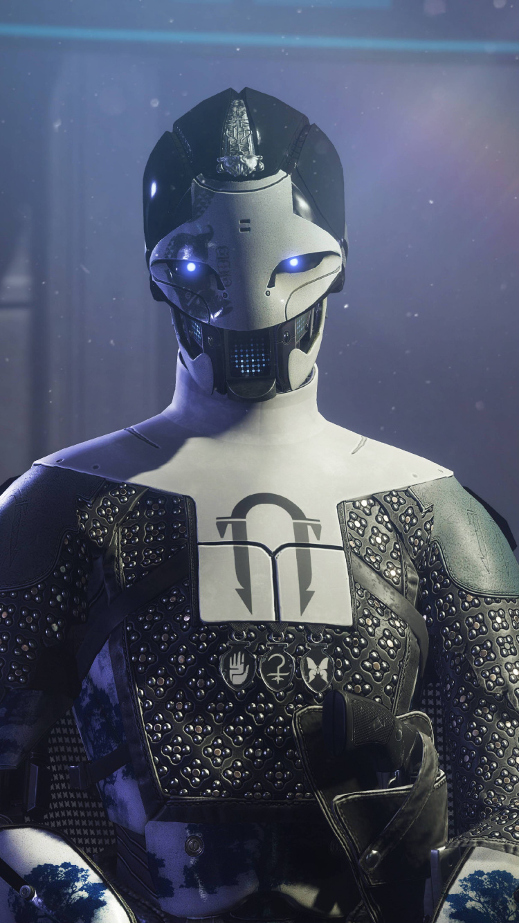 Schicksal, Bungie, Action-Figur, Raum, Illustration. Wallpaper in 750x1334 Resolution