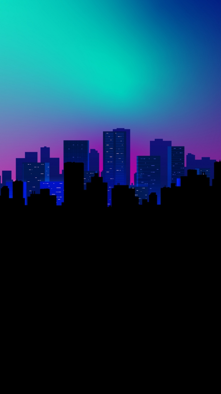 Android, Wolkenkratzer, Gebäude, Tower Block, Afterglow. Wallpaper in 750x1334 Resolution