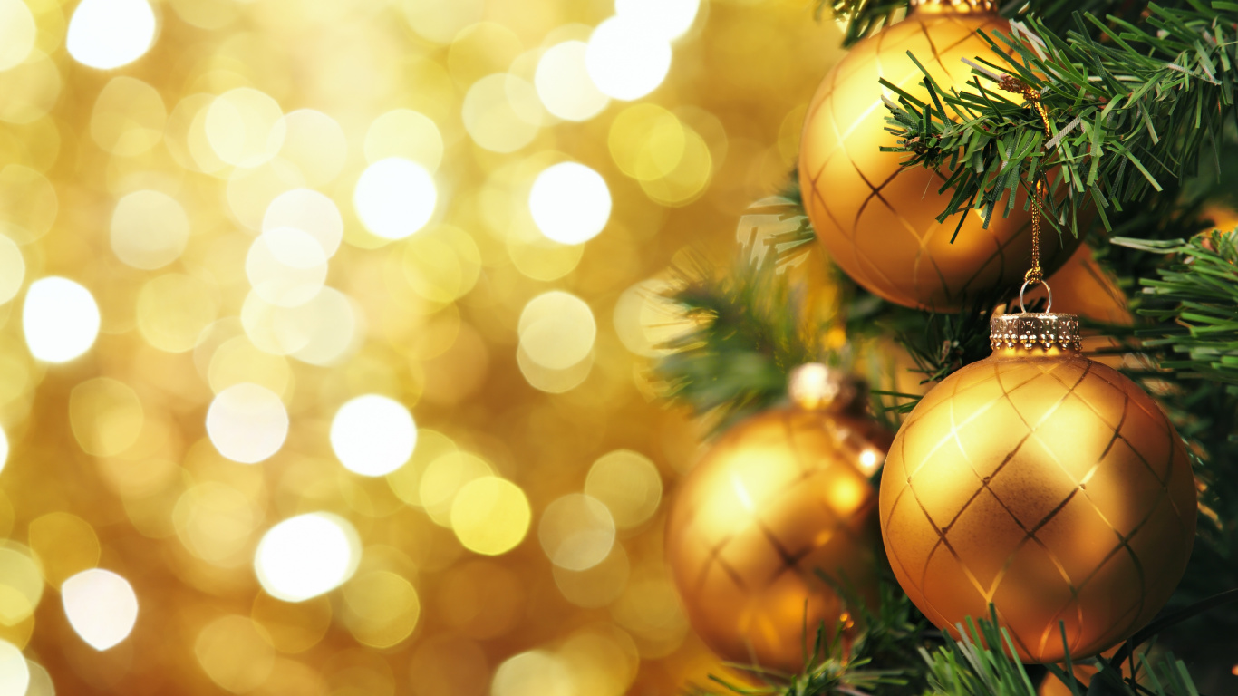 Le Jour De Noël, Ornement de Noël, Arbre de Noël, Décoration de Noël, Sapin. Wallpaper in 1366x768 Resolution