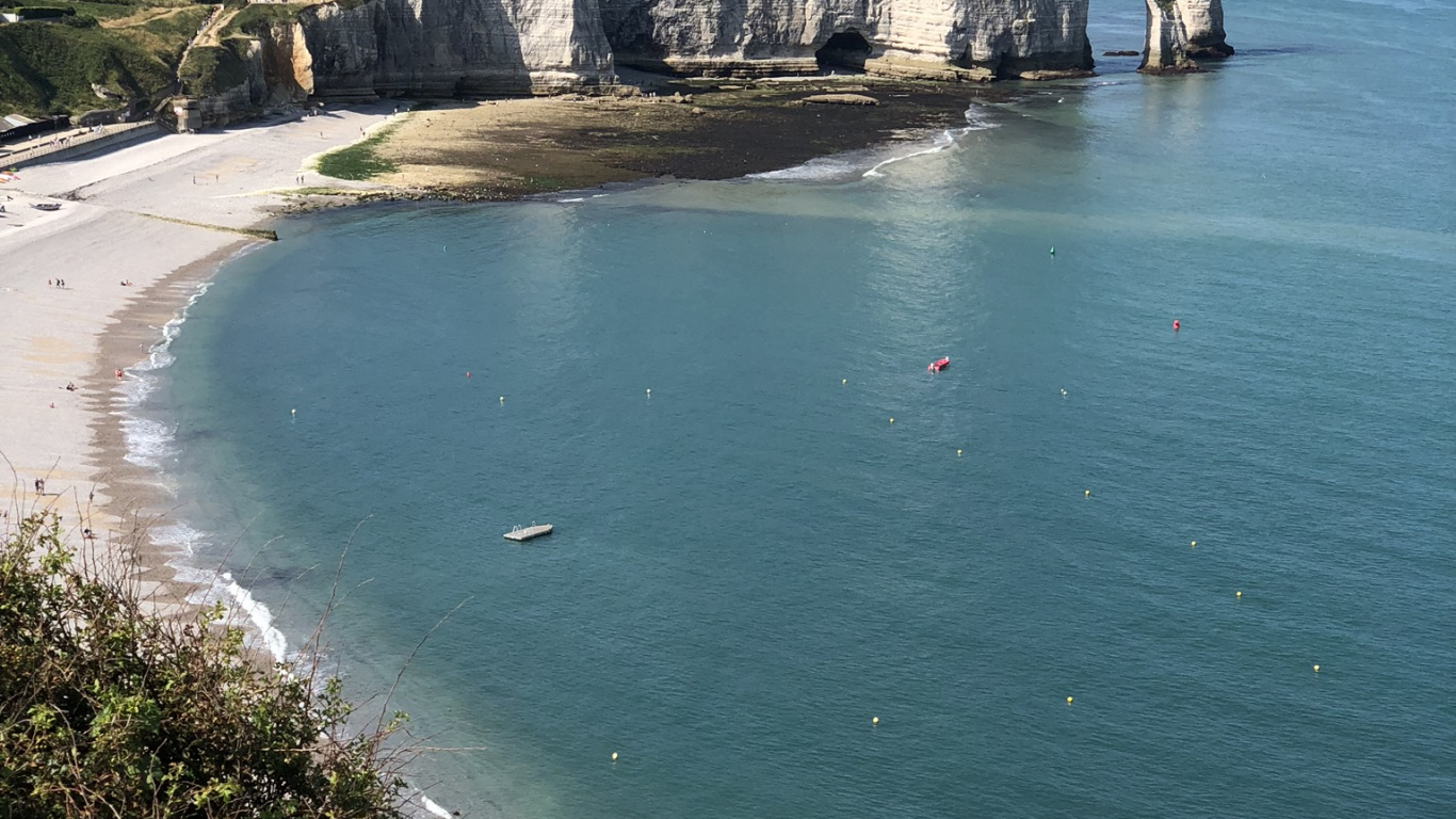 Aval Cliff, Body of Water, Coast, Natural Landscape, Rock. Wallpaper in 1366x768 Resolution