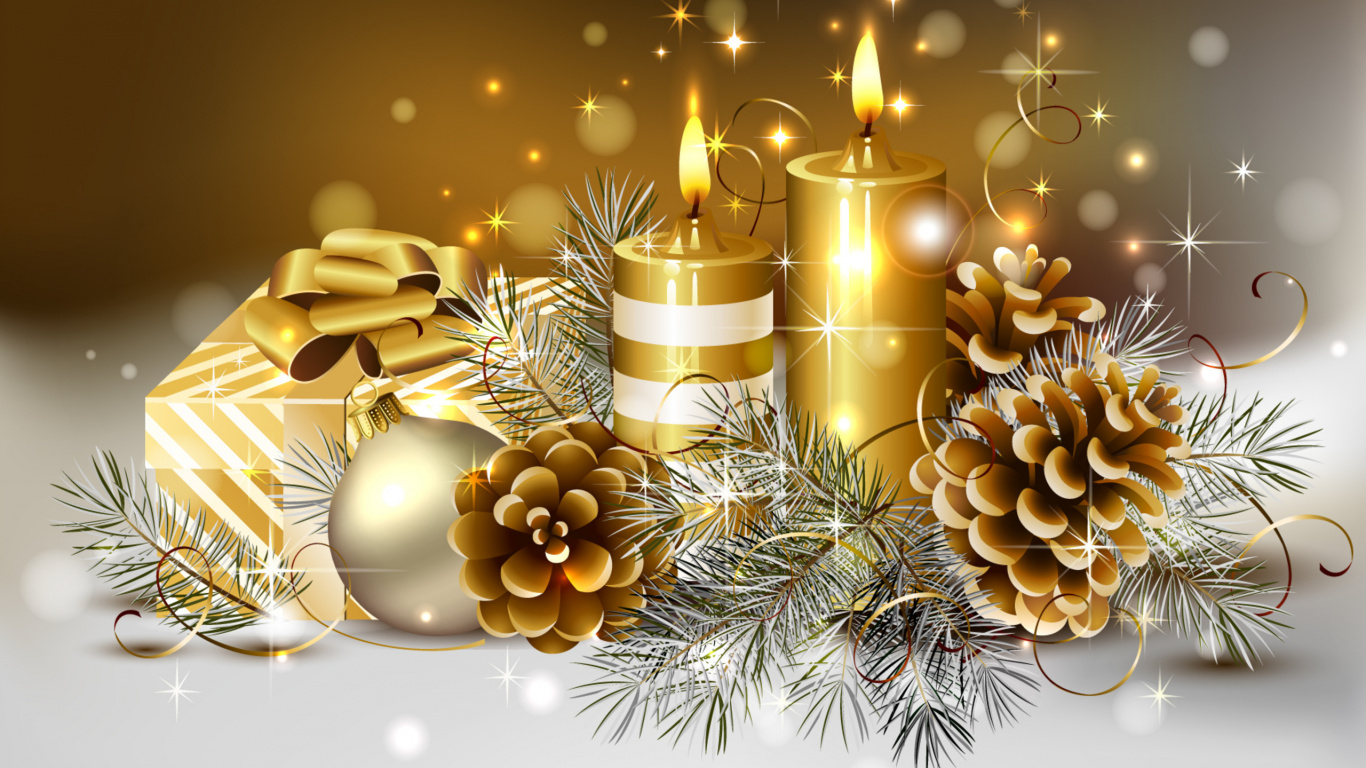 El Día De Navidad, Decoración de la Navidad, Navidad, Adorno de Navidad, Nochevieja. Wallpaper in 1366x768 Resolution