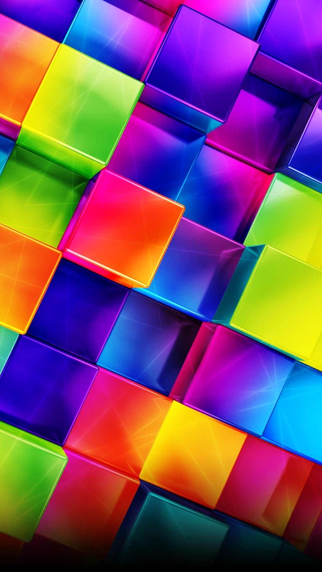 Pink Green and Purple Square Pattern. Wallpaper in 1080x1920 Resolution