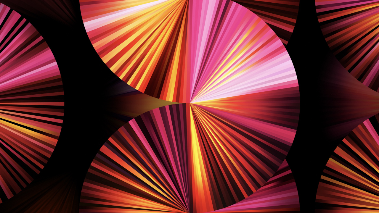 Fan Wallpaper in Light Pink for IPad Pro 11″. Wallpaper in 1280x720 Resolution