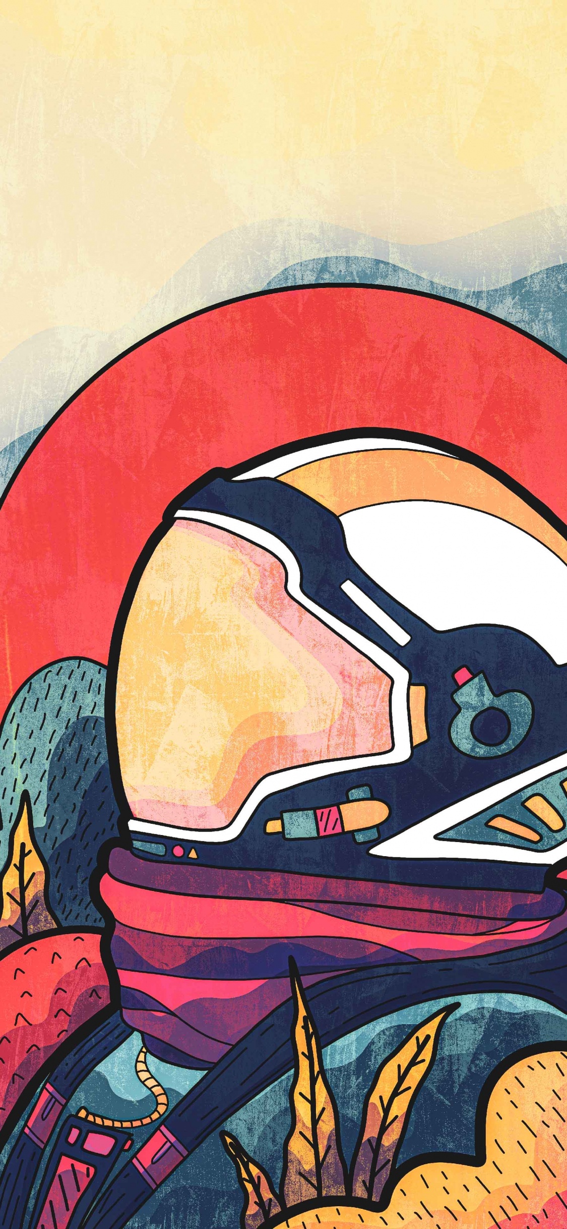 Espace Extérieur, Astronaute, Espace, Peinture, Art. Wallpaper in 1125x2436 Resolution