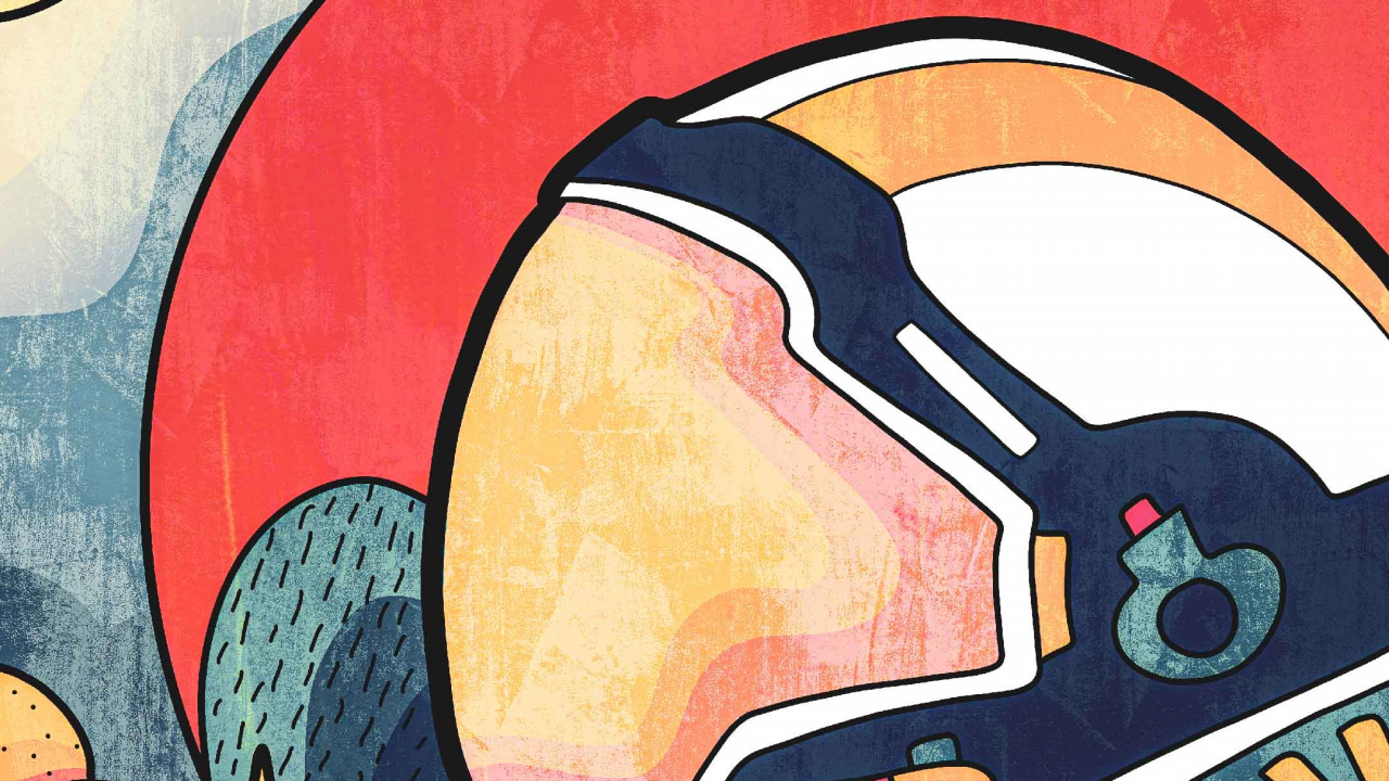 Weltraum, Astronaut, Raum, Farbe, Malerei. Wallpaper in 1280x720 Resolution