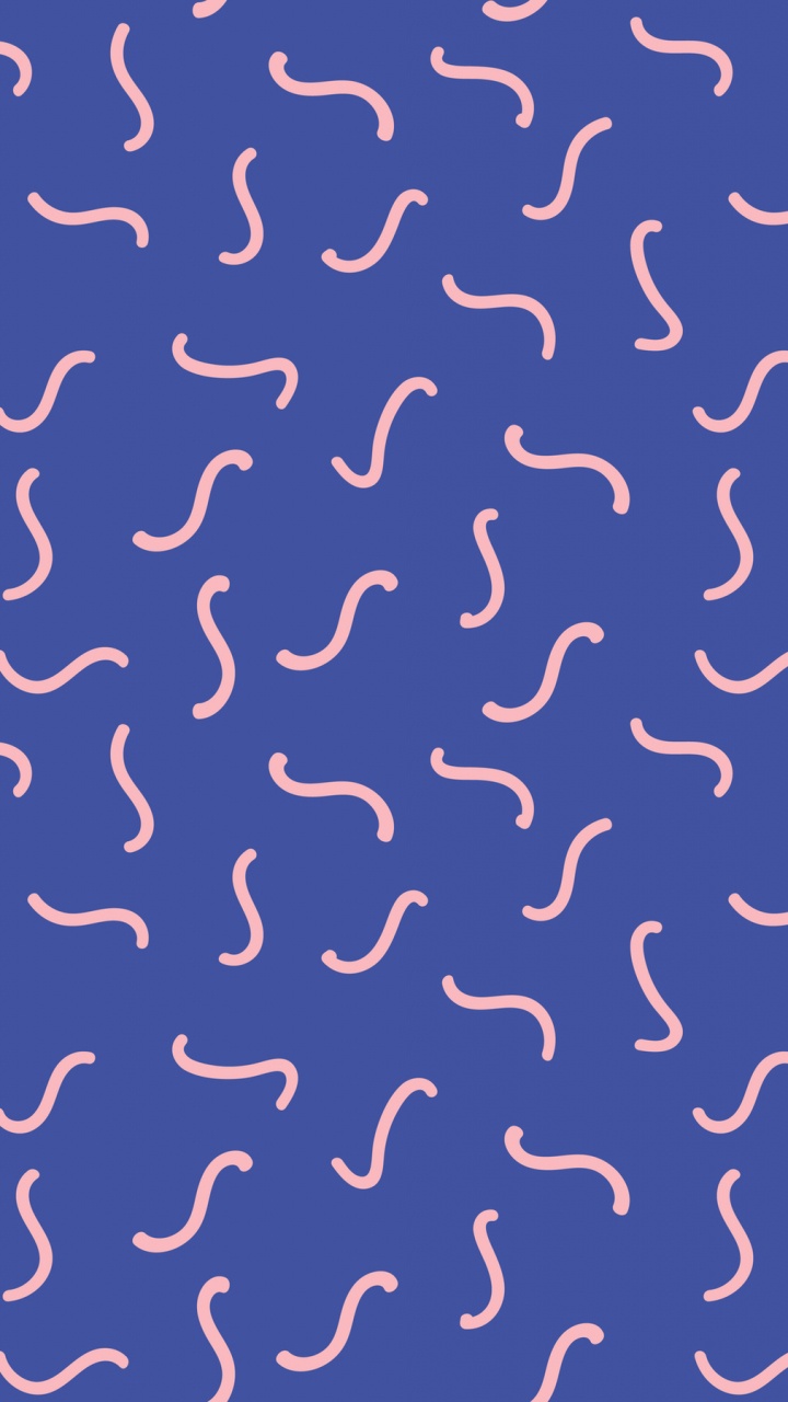 Blue and White Hearts Illustration. Wallpaper in 720x1280 Resolution