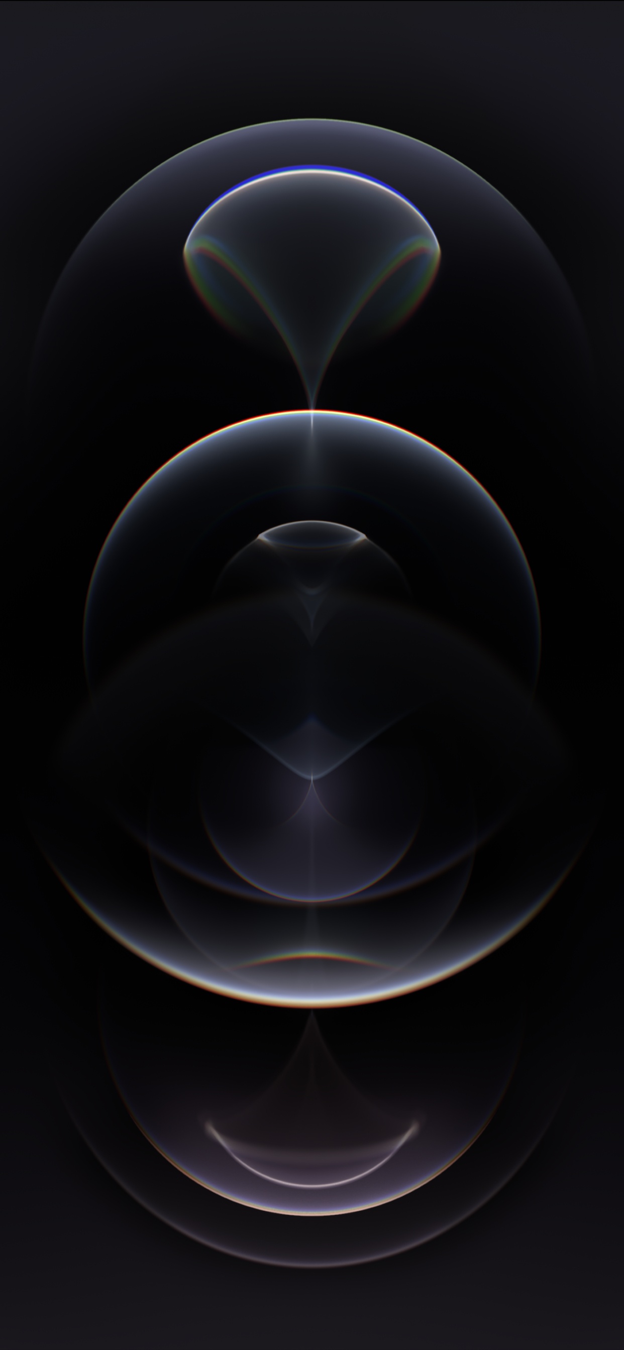 IPhone 12 Pro, IPhone, Apple, IOS, Jeu de Couleurs Clair Sur Foncé. Wallpaper in 1242x2688 Resolution