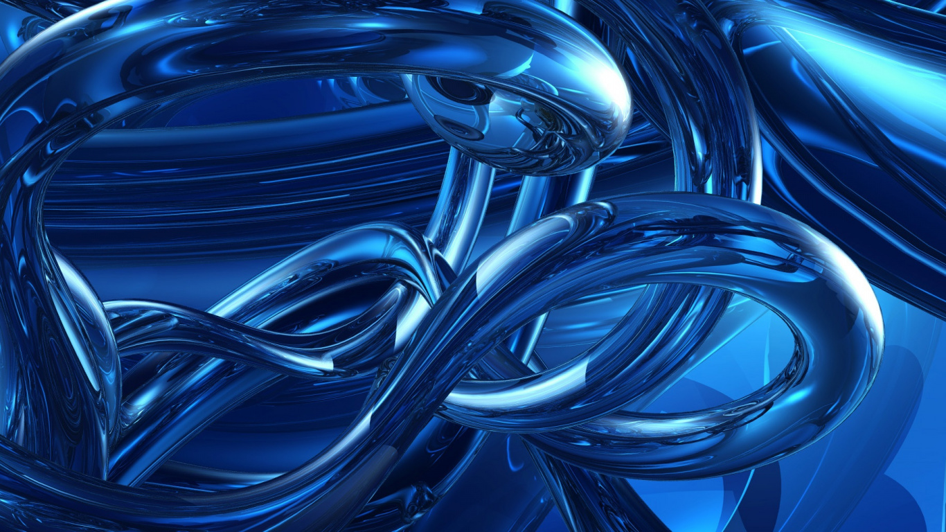 Blaue Und Weiße Leuchte. Wallpaper in 1366x768 Resolution