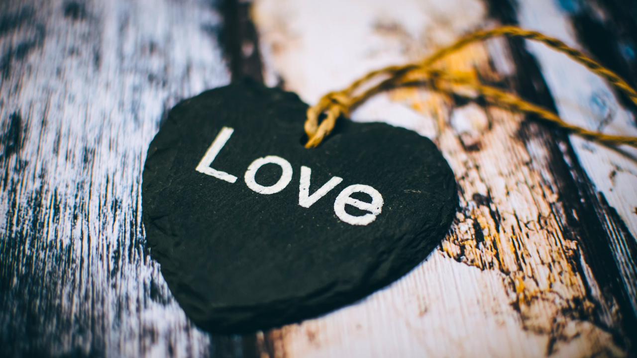 Text, Wood, Heart, Tree, Love. Wallpaper in 1280x720 Resolution