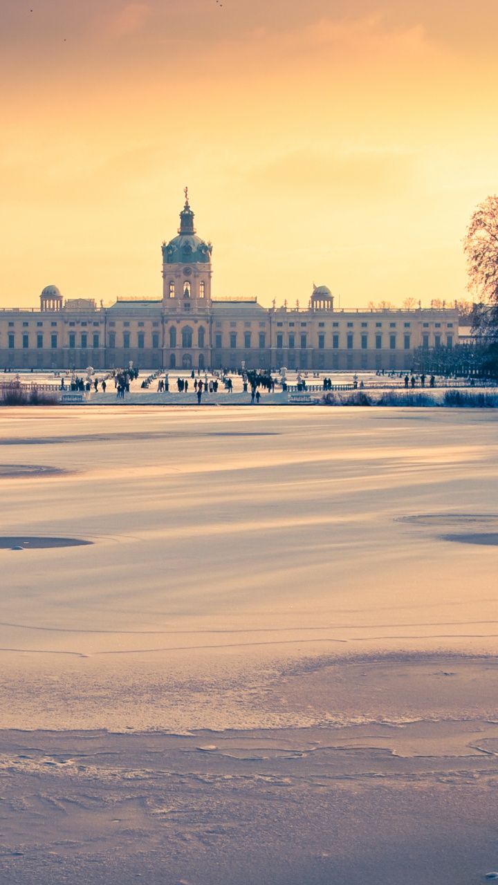 冬天, 冻结, 里程碑, 早上, 天空 壁纸 720x1280 允许