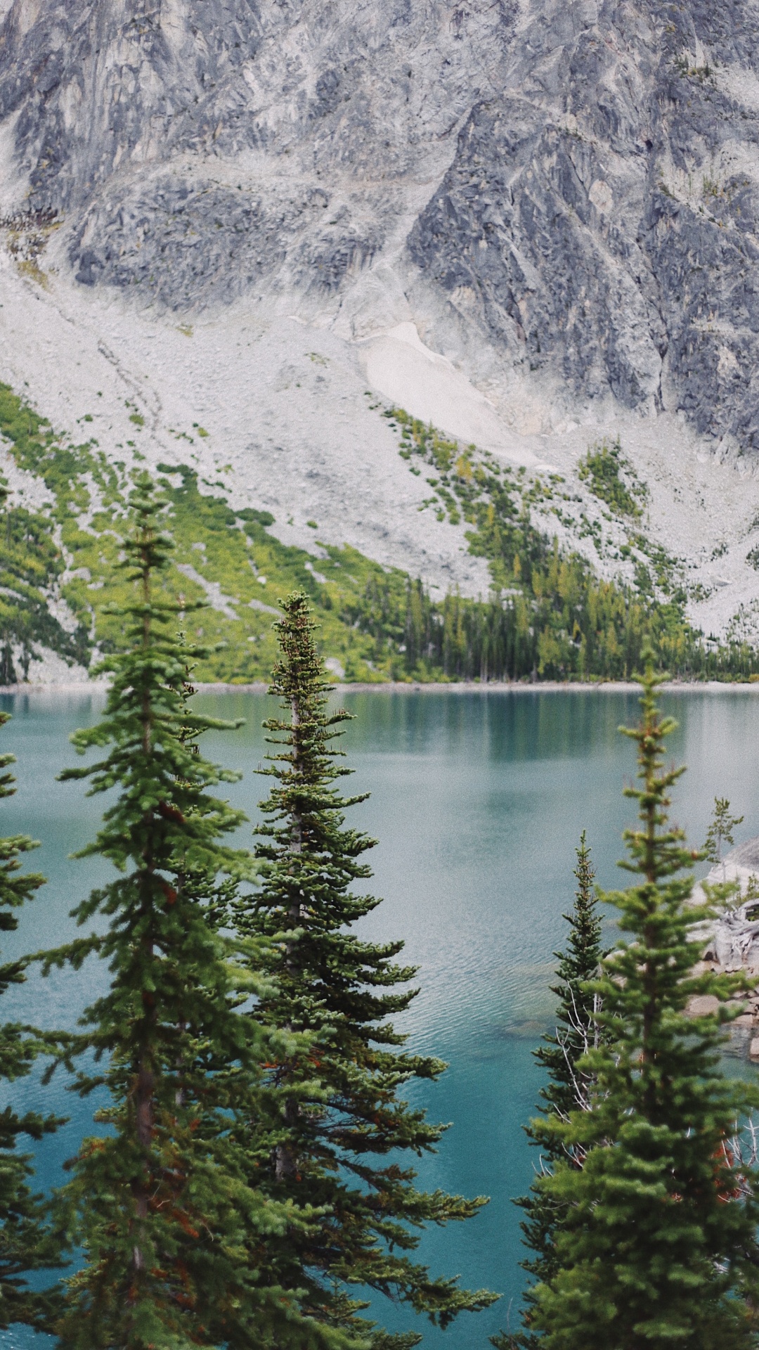 Dragontail Peak, Mountain, Colchuck Lake, Body of Water, Nature. Wallpaper in 1080x1920 Resolution