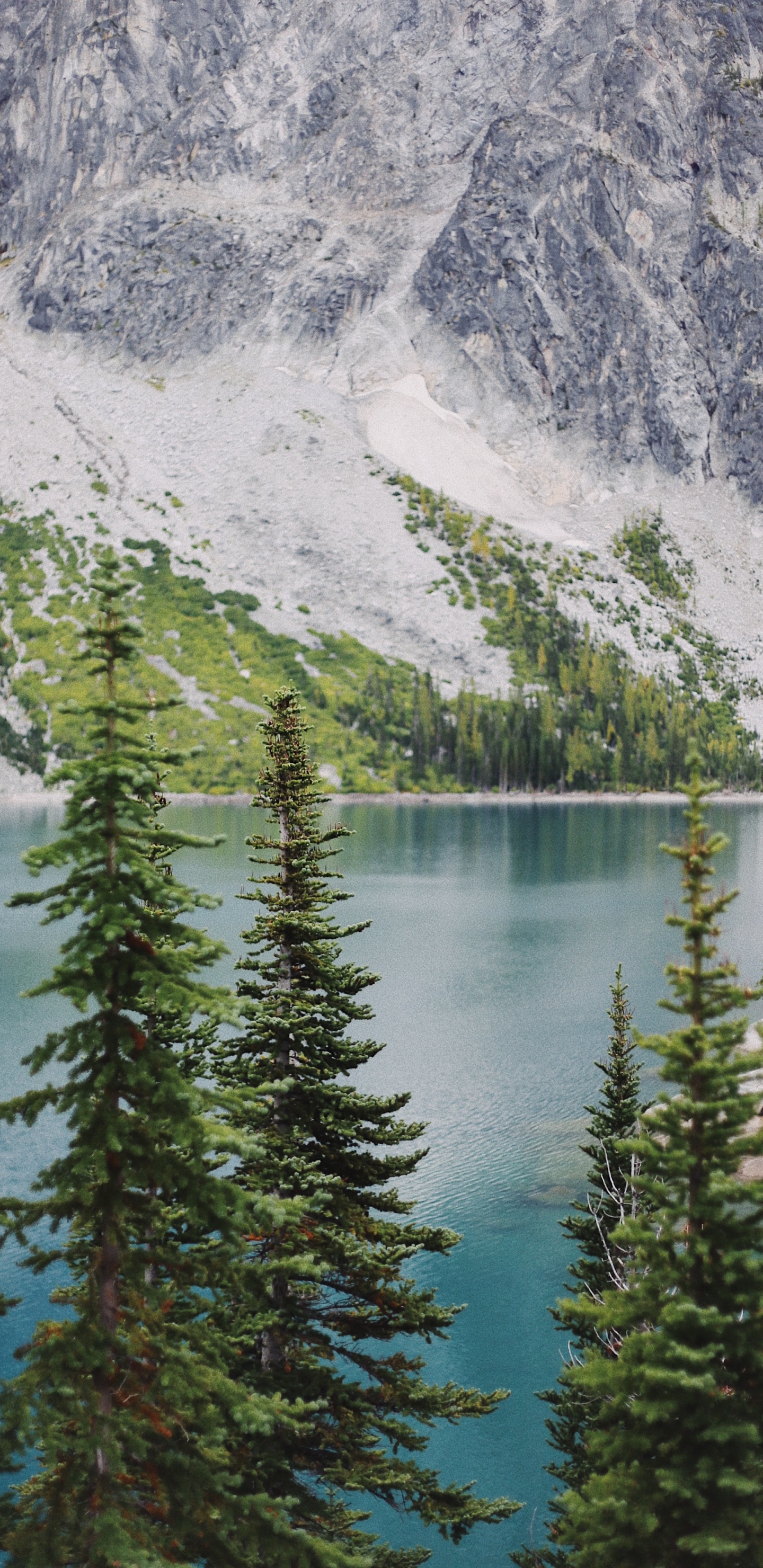 Dragontail Peak, Mountain, Colchuck Lake, Body of Water, Nature. Wallpaper in 1440x2960 Resolution