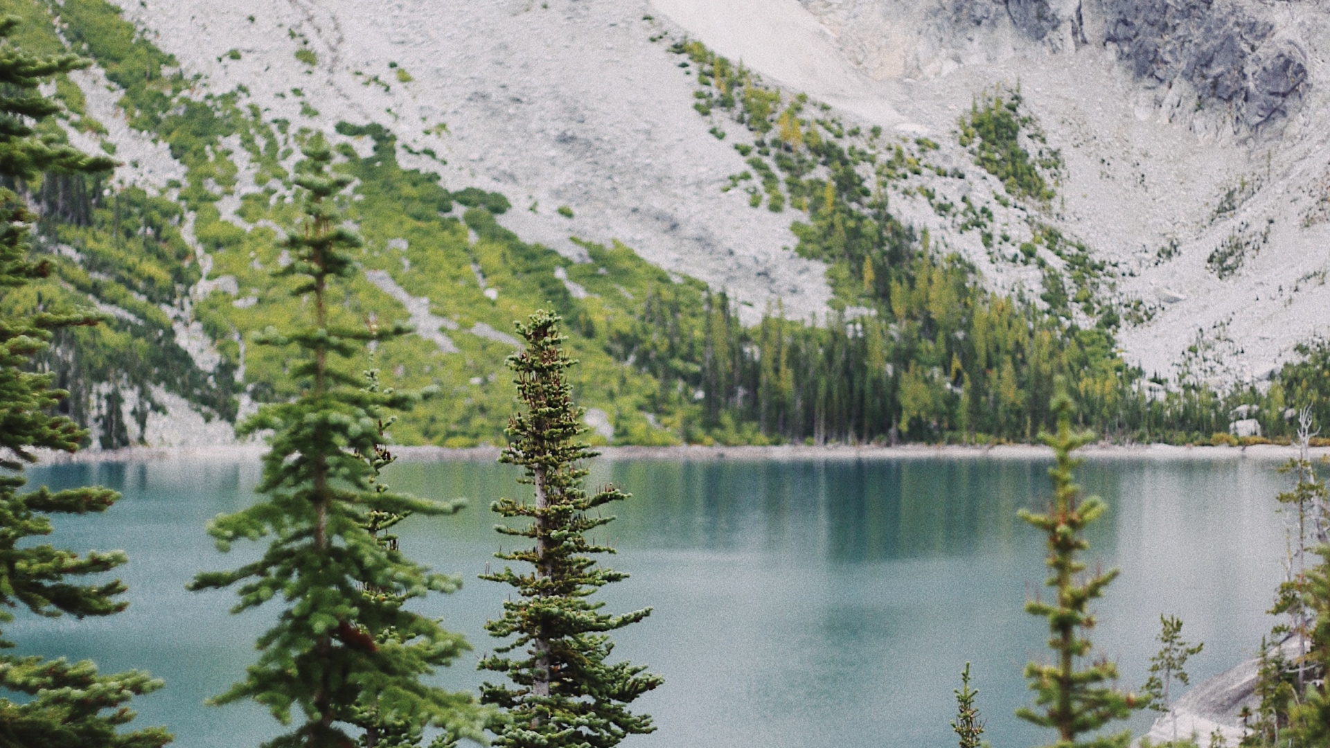 Dragontail Peak, Mountain, Colchuck Lake, Body of Water, Nature. Wallpaper in 1920x1080 Resolution