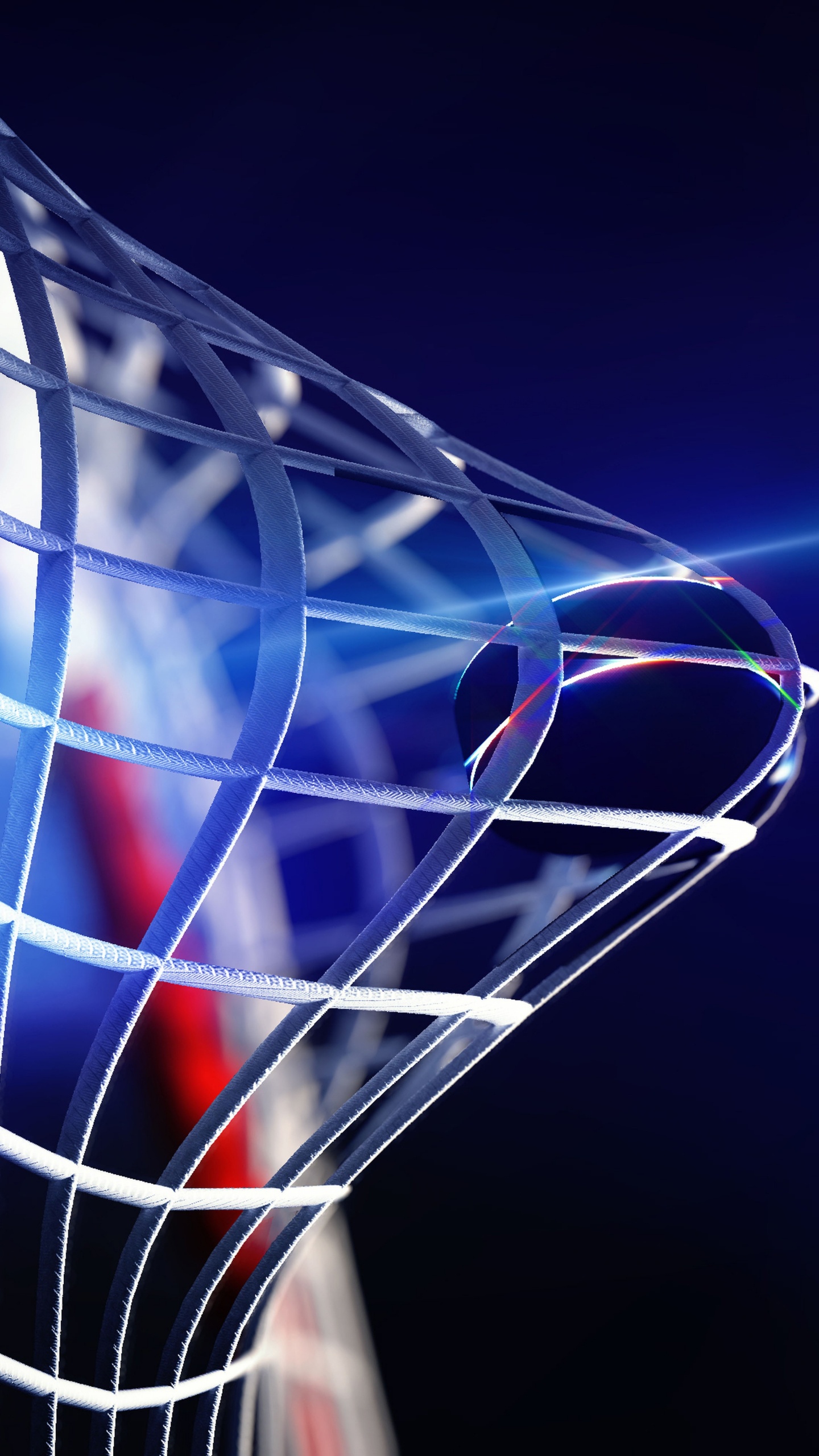 Weiße Und Rote Leuchte. Wallpaper in 1440x2560 Resolution