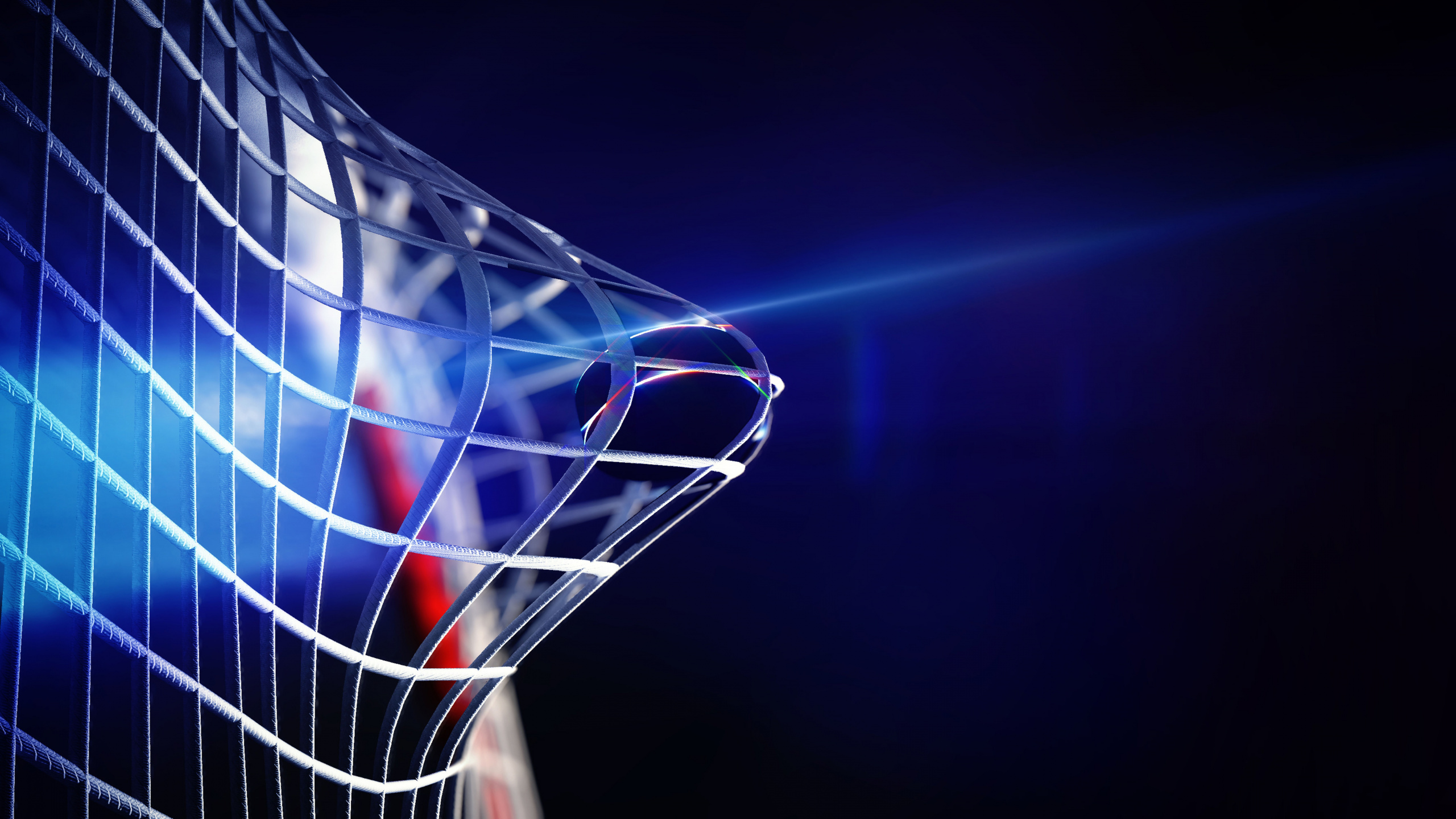 Weiße Und Rote Leuchte. Wallpaper in 2560x1440 Resolution