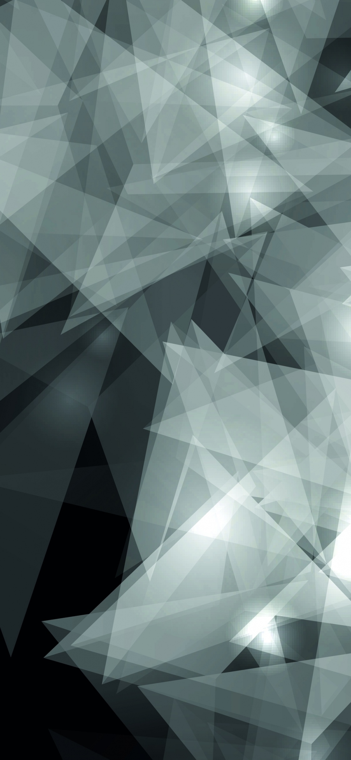 Ilustración Abstracta en Blanco y Negro. Wallpaper in 1125x2436 Resolution