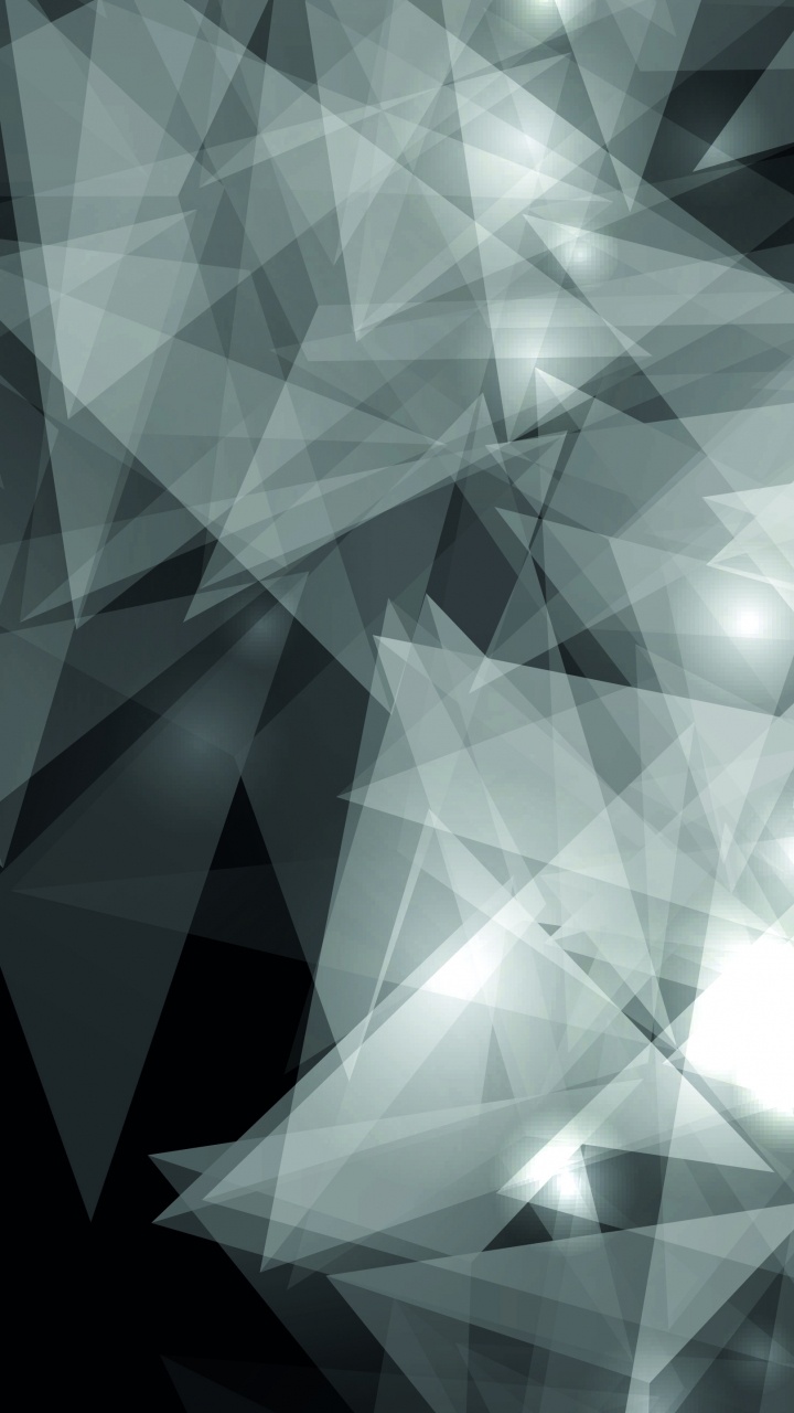 Ilustración Abstracta en Blanco y Negro. Wallpaper in 720x1280 Resolution