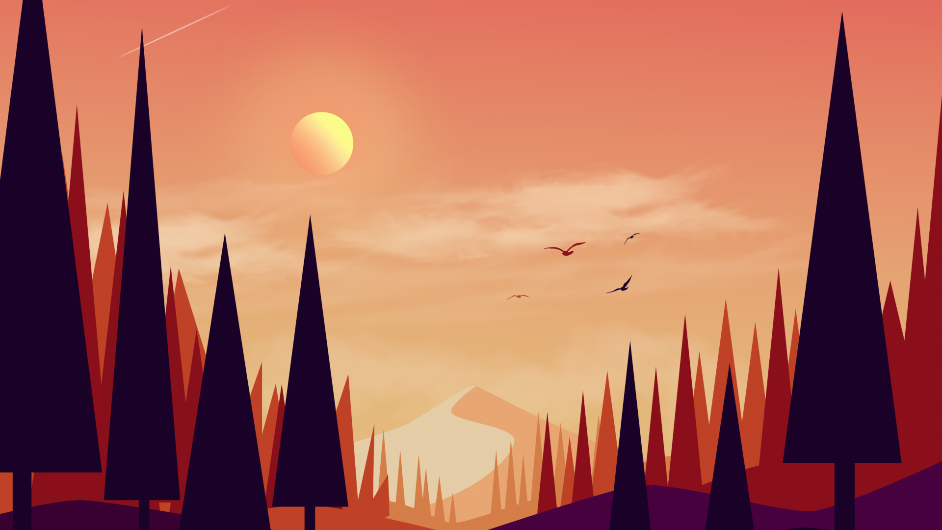 Paysage Naturel, Biome, Horizon, Lever, Matin. Wallpaper in 1920x1080 Resolution