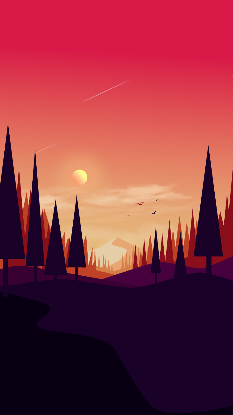 Paysage Naturel, Biome, Horizon, Lever, Matin. Wallpaper in 750x1334 Resolution