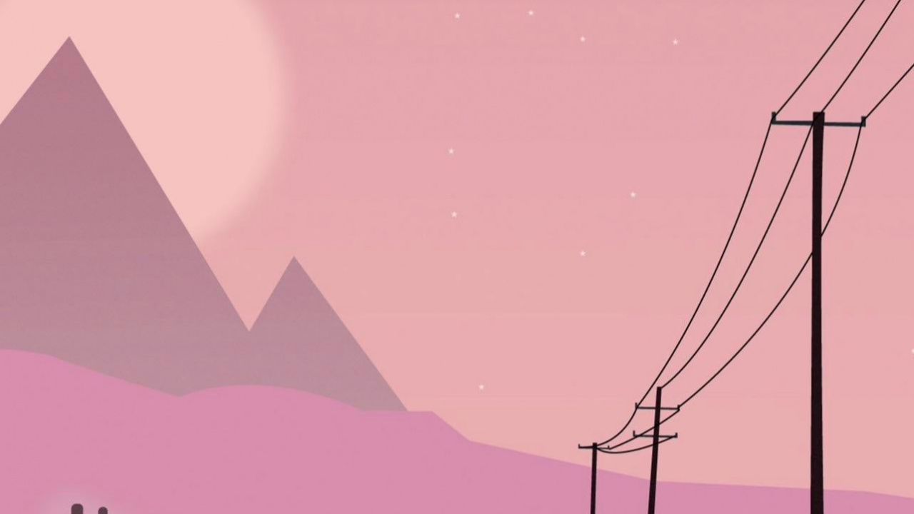 Ecoregion, Purple, Slope, Asphalt, Pink. Wallpaper in 1280x720 Resolution