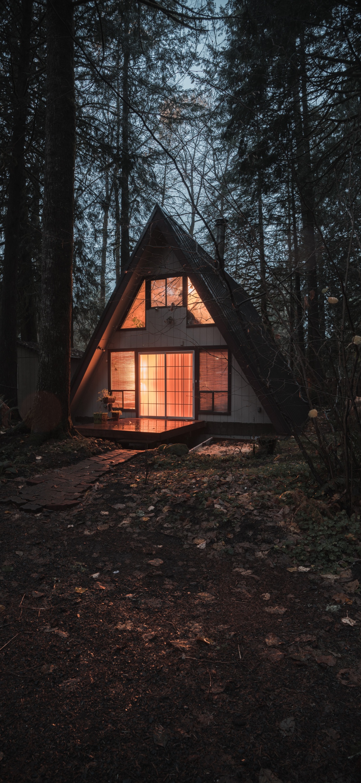 House, Building, Tree, Home, Cottage. Wallpaper in 1242x2688 Resolution