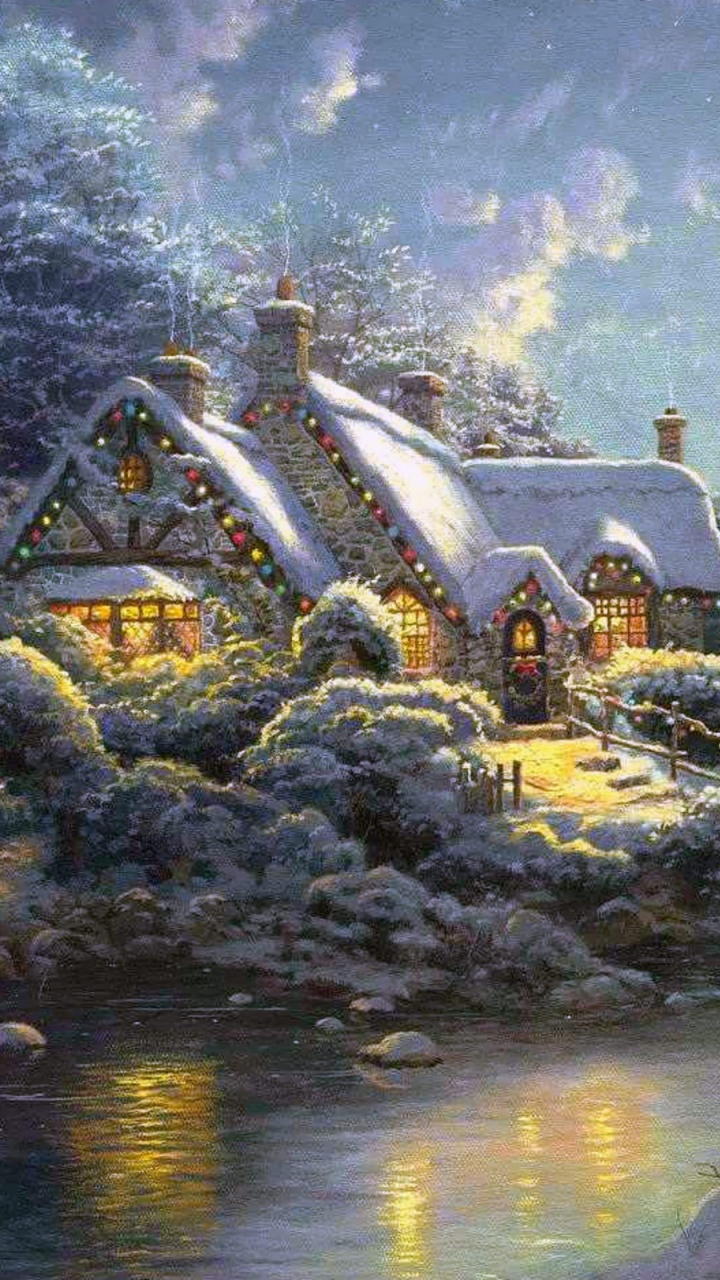 Weißes Und Braunes Betongebäude in Der Nähe Von Gewässern Unter Blauem Himmel. Wallpaper in 720x1280 Resolution