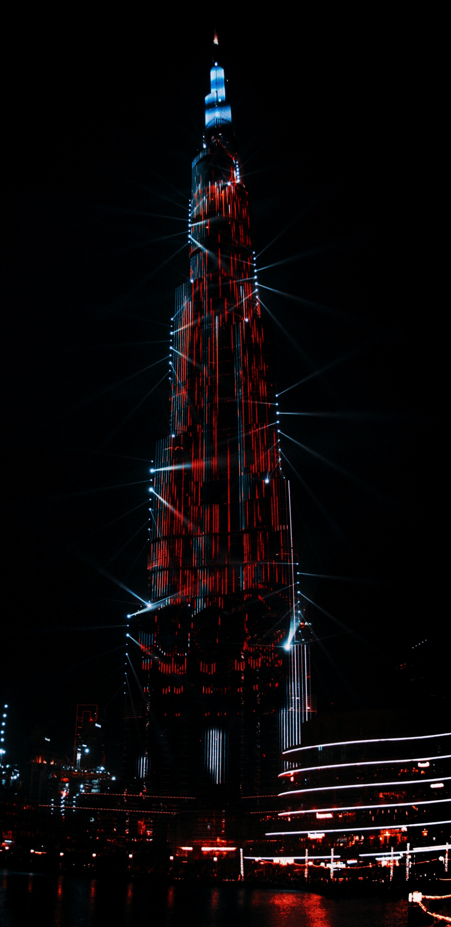 Burj Khalifa, Torre, Edificio, Electricidad, Torre de Bloques. Wallpaper in 1440x2960 Resolution