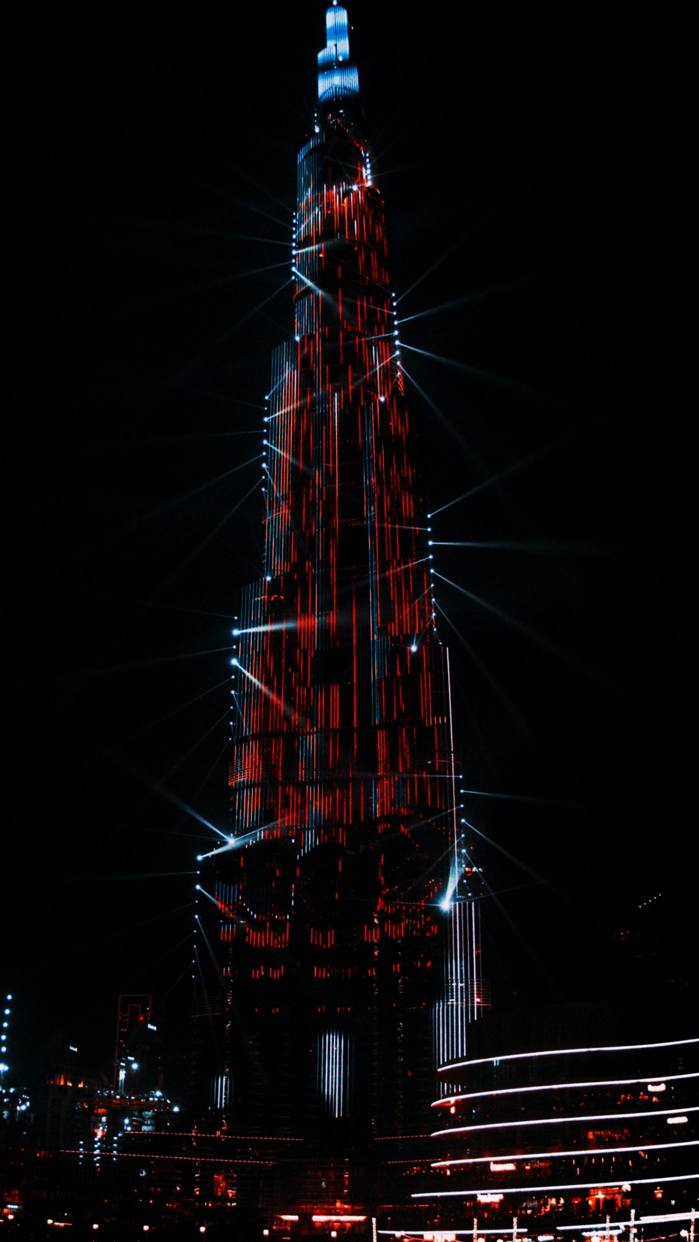 Burj Khalifa, Tower, Building, Skyscraper, Electricity. Wallpaper in 1440x2560 Resolution