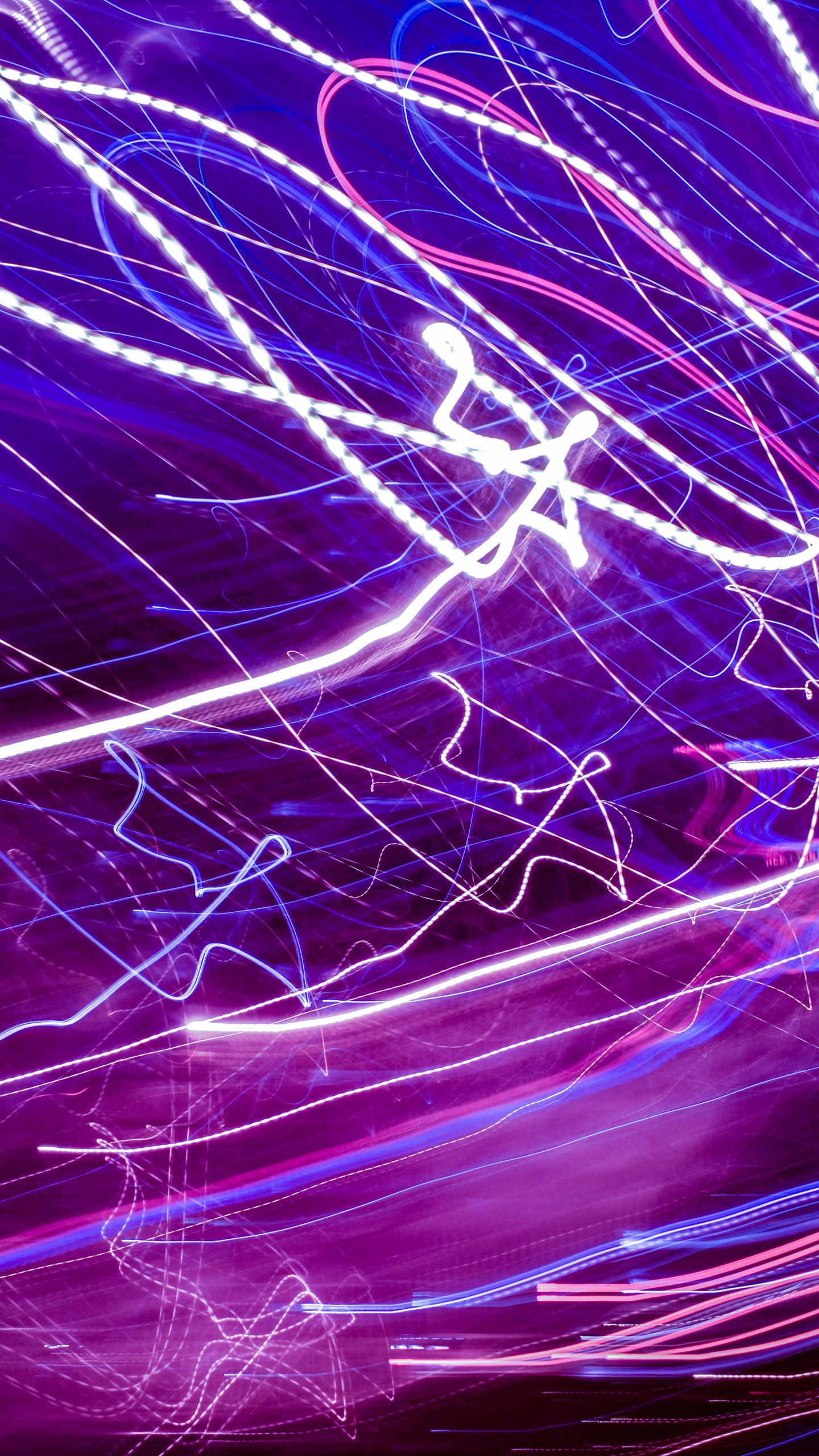 Fond D'écran Numérique Violet et Blanc. Wallpaper in 1440x2560 Resolution