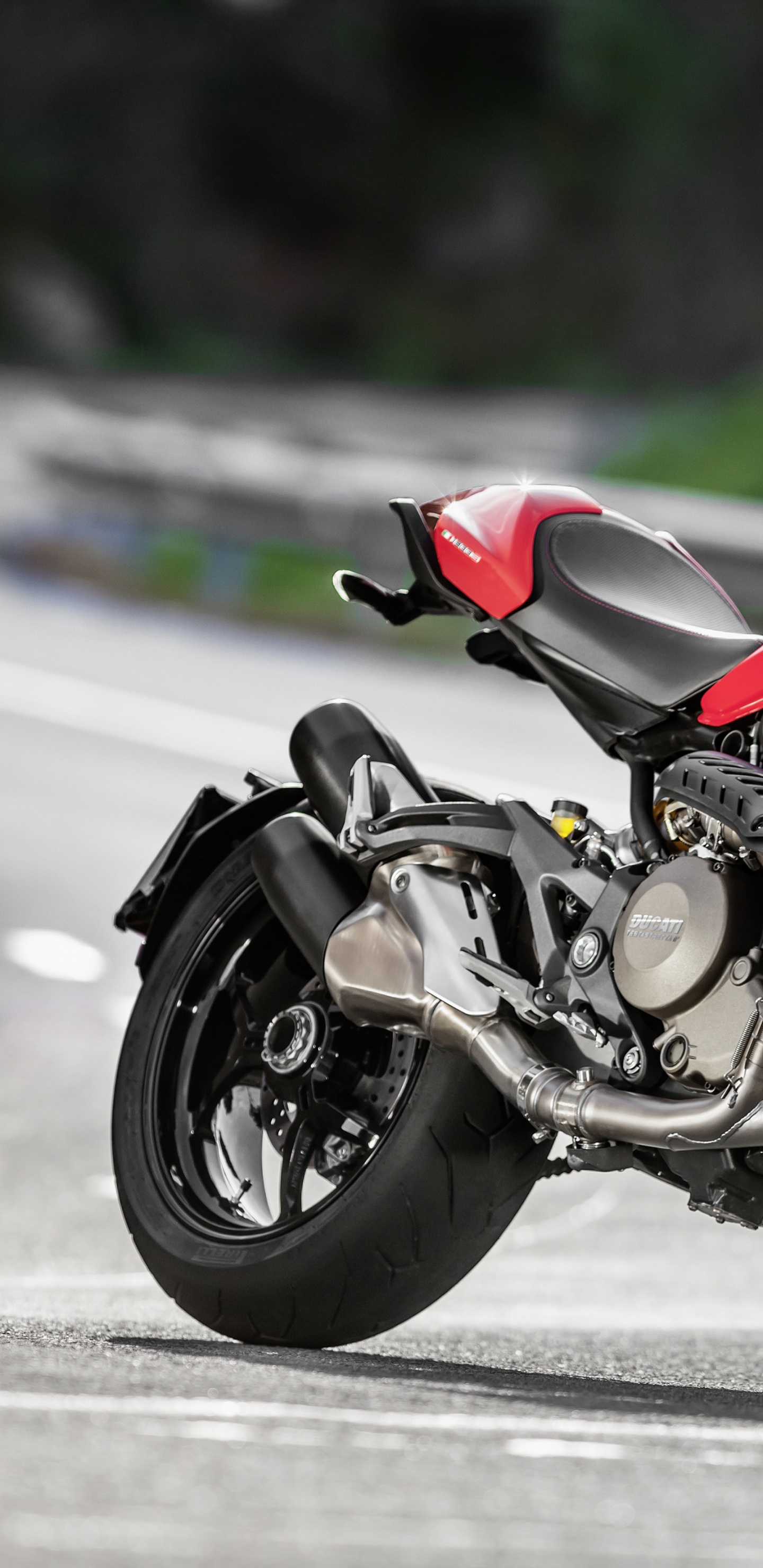 Red and Black Sports Bike on Road During Daytime. Wallpaper in 1440x2960 Resolution