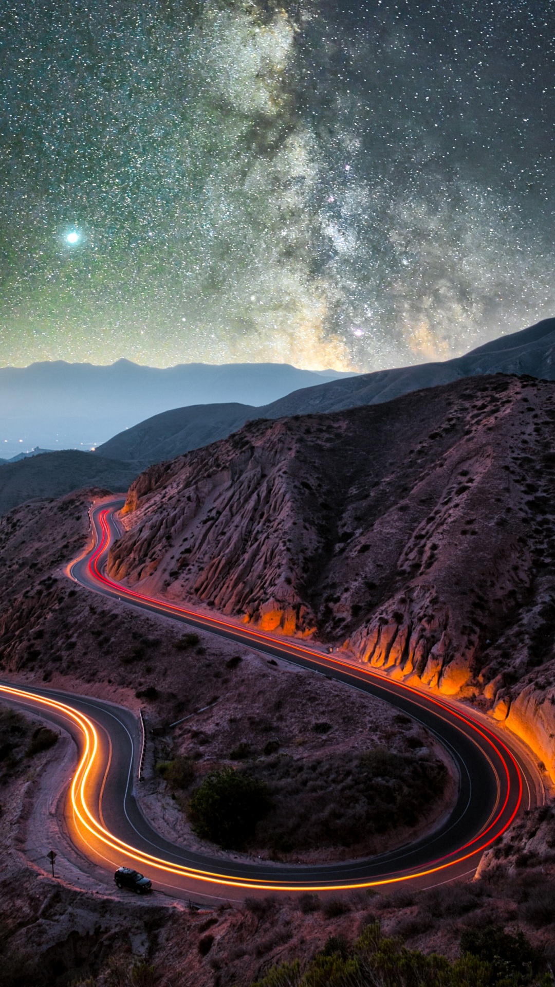 Milky Way, Poster, Atmosphere, Mountain, Light. Wallpaper in 1080x1920 Resolution