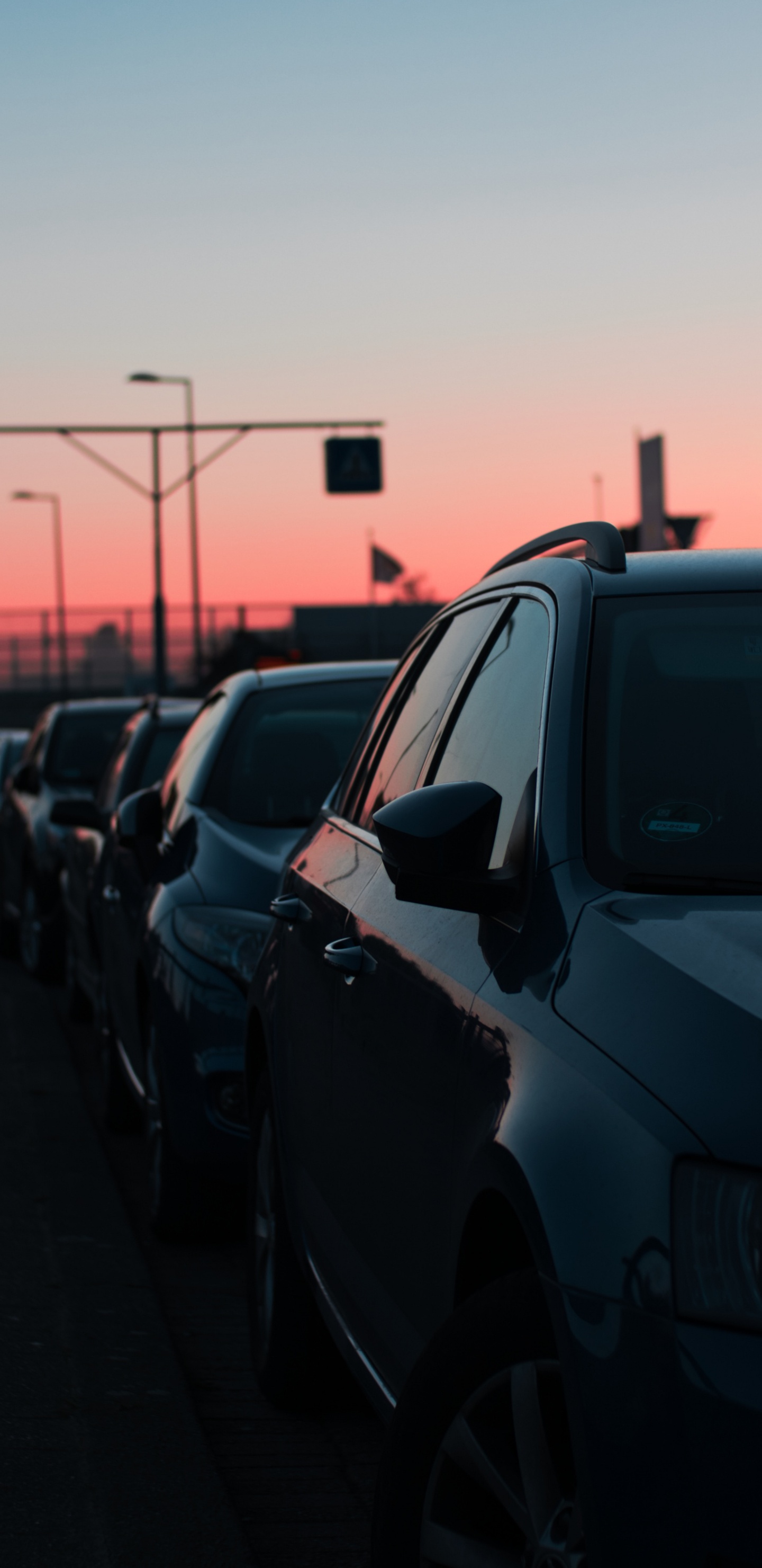 Cars Parked on Parking Lot During Daytime. Wallpaper in 1440x2960 Resolution