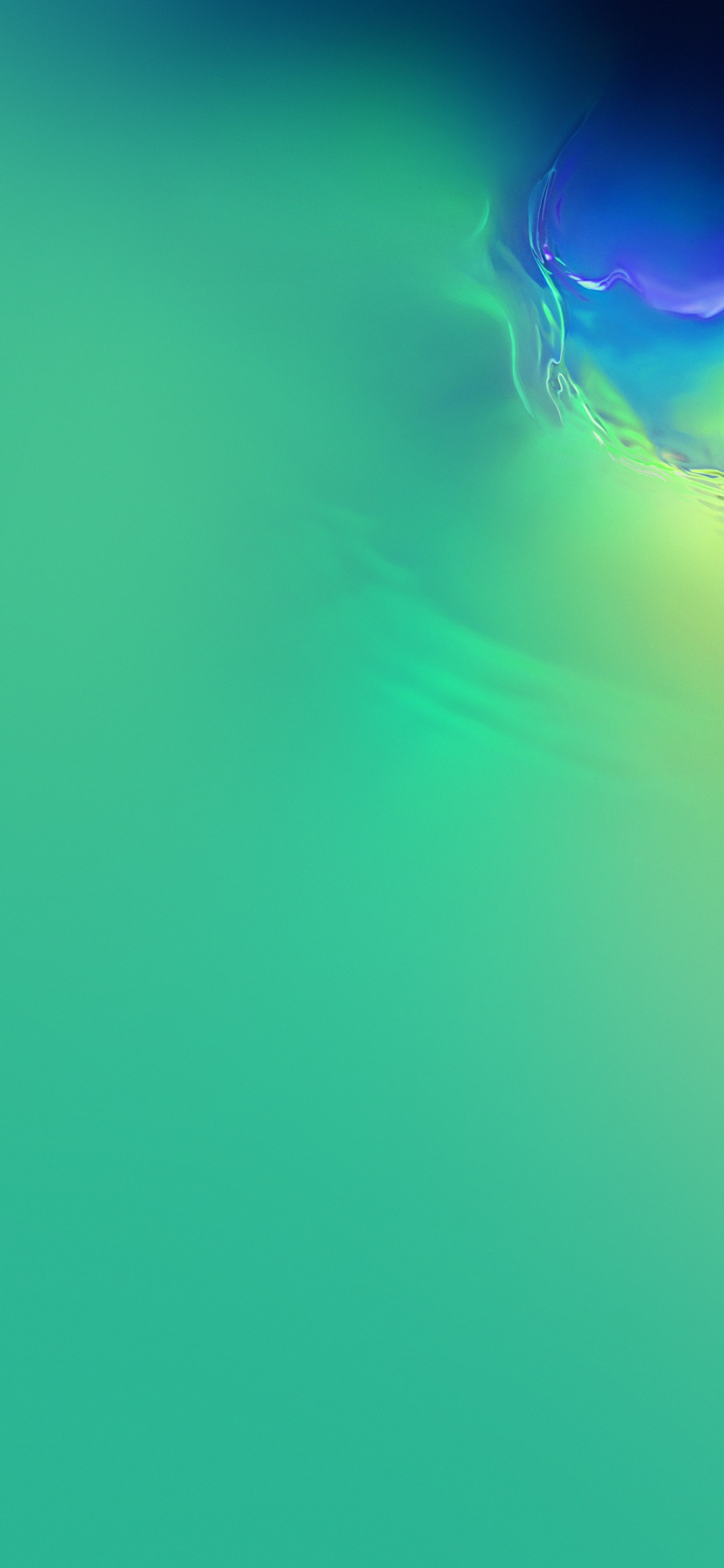 Green and Yellow Abstract Illustration. Wallpaper in 1125x2436 Resolution