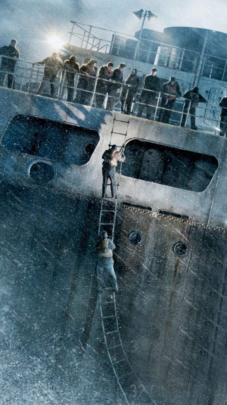 Navire Gris et Blanc Sur Mer. Wallpaper in 750x1334 Resolution