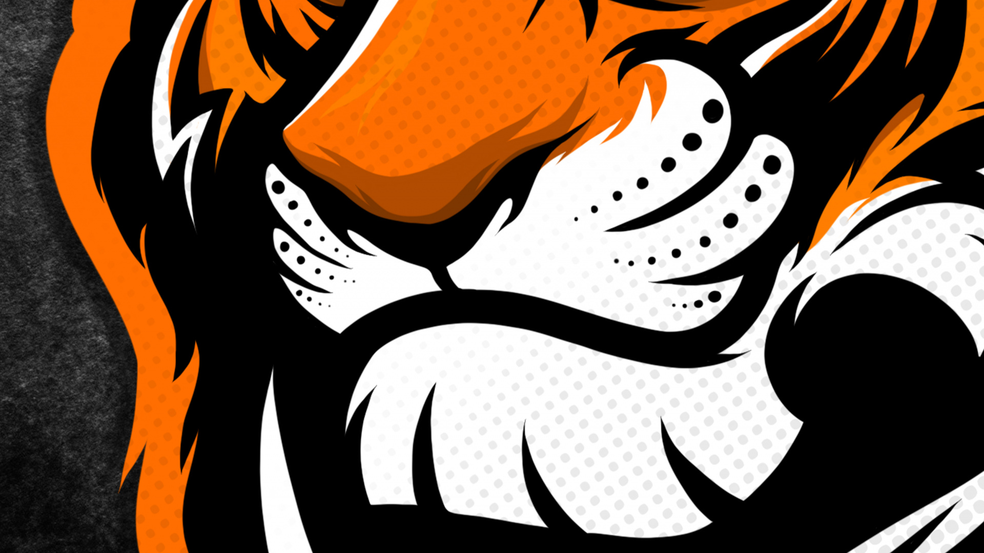 Tiger, Tiger-Logo-Kunst, Firmenzeichen, Illustration, Kunst. Wallpaper in 1920x1080 Resolution