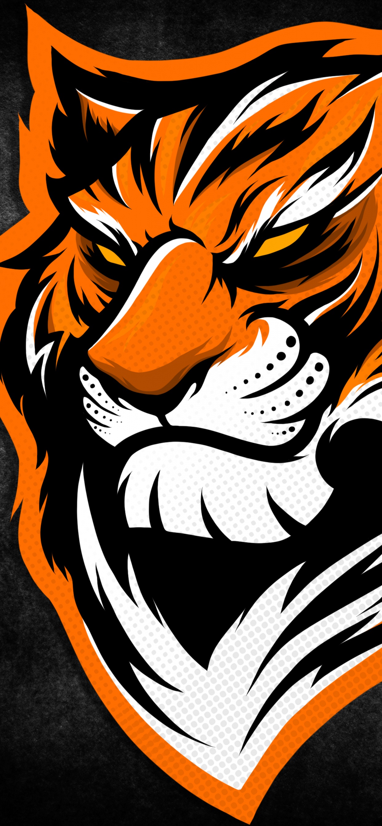 Tigre, Art de Logo de Tigre, Logo, Illustration, Art. Wallpaper in 1242x2688 Resolution