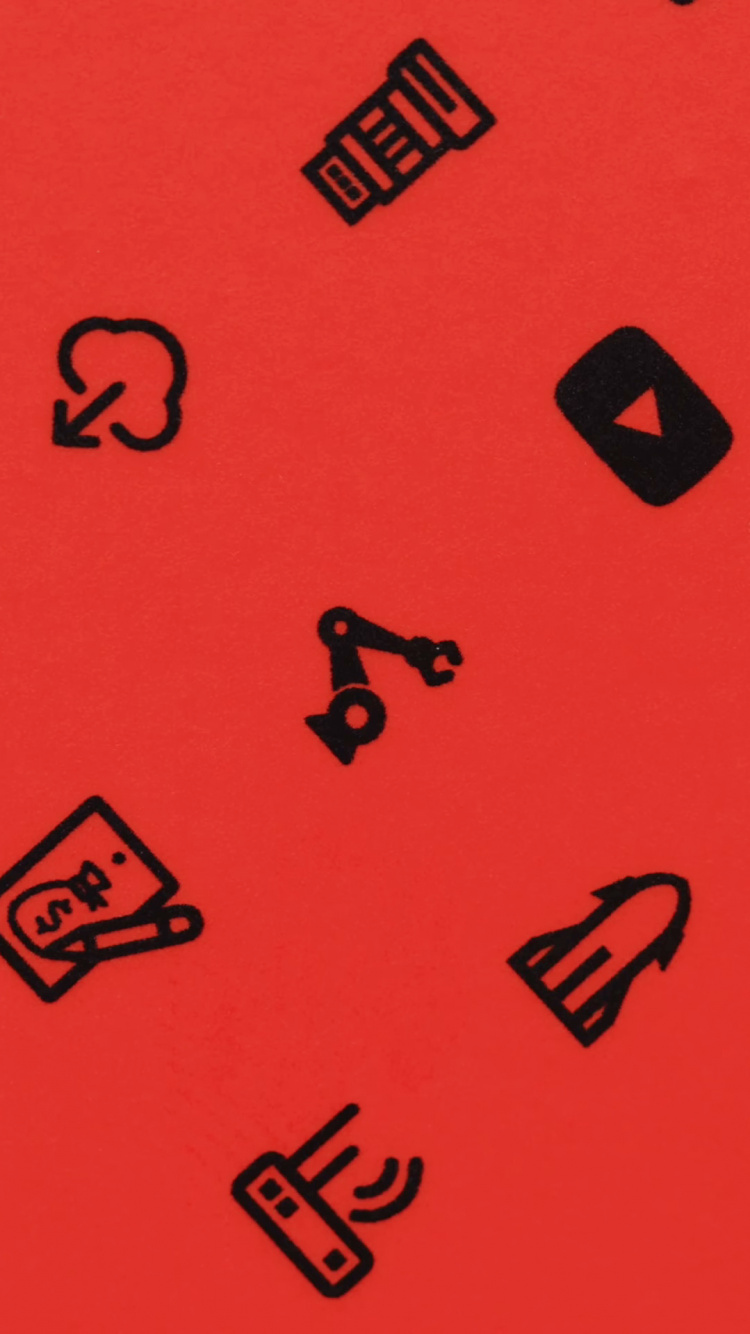 Heart, Icon, Orange, Pink, Line. Wallpaper in 750x1334 Resolution