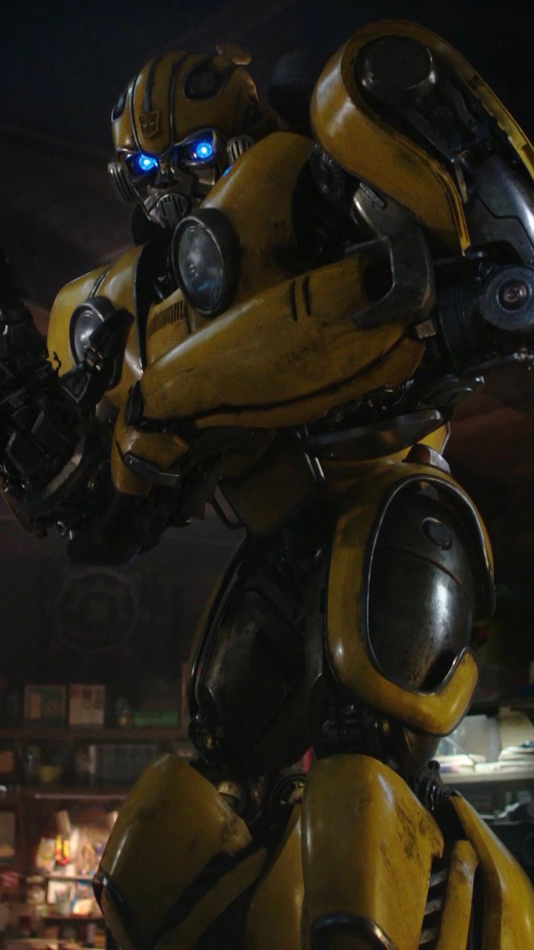 Robot, Bumblebee, Charlie Watson, Paramount Pictures, Precuela de la Película Transformers. Wallpaper in 1080x1920 Resolution