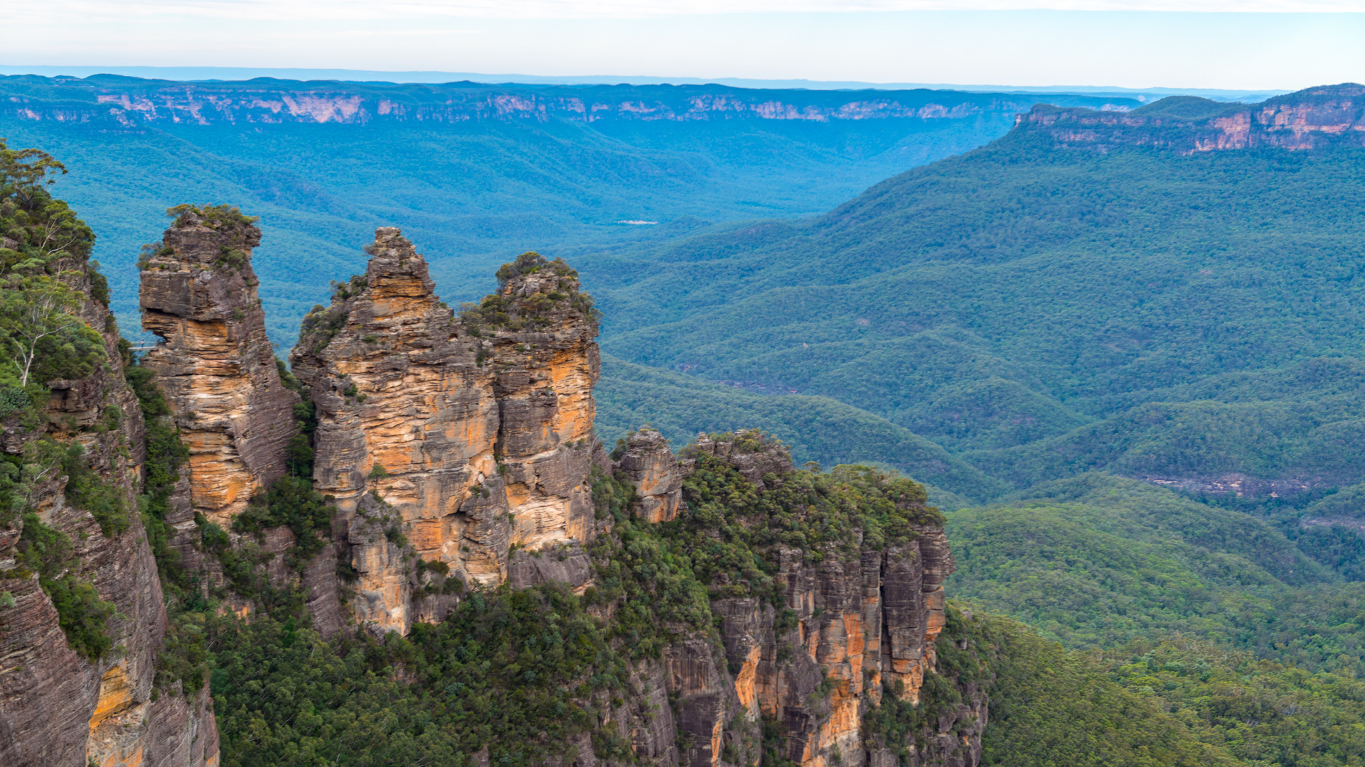 Green and Brown Mountain Under Blue Sky During Daytime. Wallpaper in 1920x1080 Resolution
