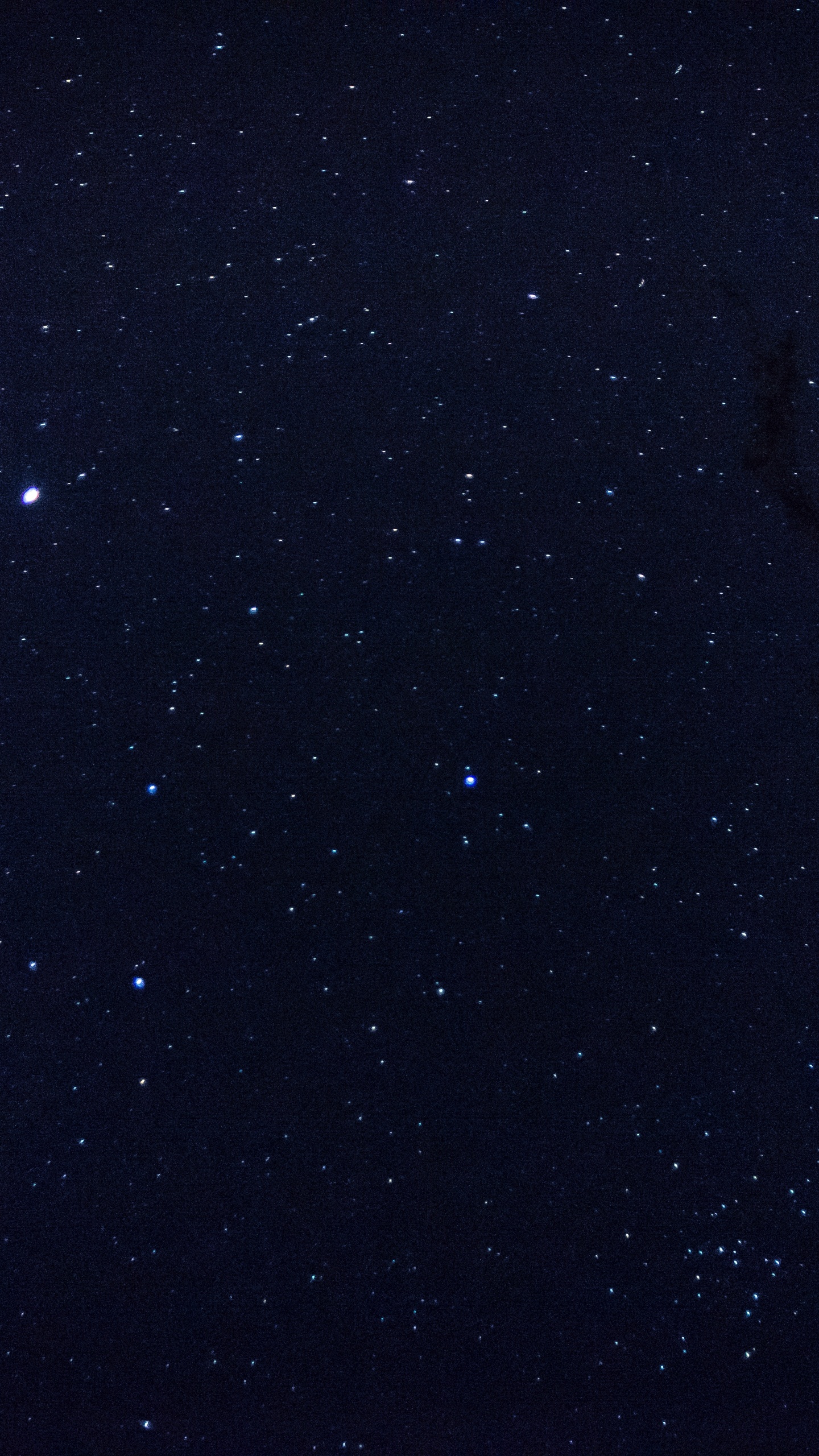 Schwarze Und Weiße Sternennacht. Wallpaper in 1440x2560 Resolution