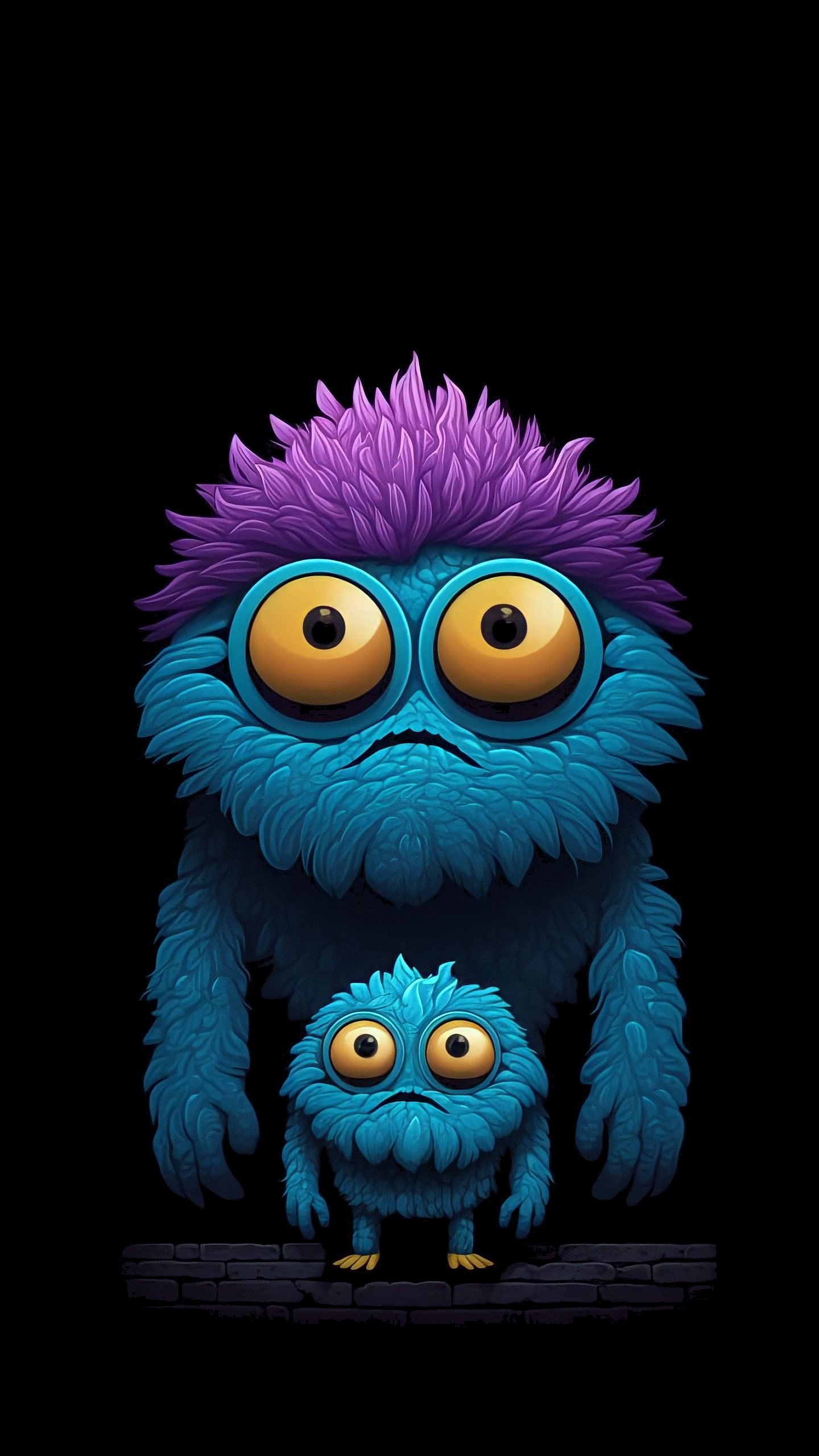 Stofftier, Kunst, Illustration, Grafik-design, Brille. Wallpaper in 1440x2560 Resolution