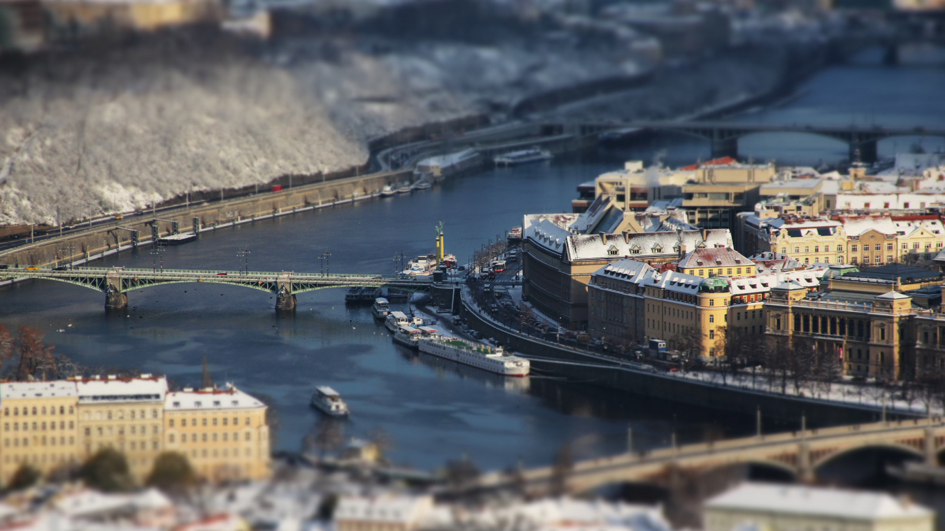 Vue Aérienne Des Bâtiments de la Ville Pendant la Journée. Wallpaper in 1366x768 Resolution