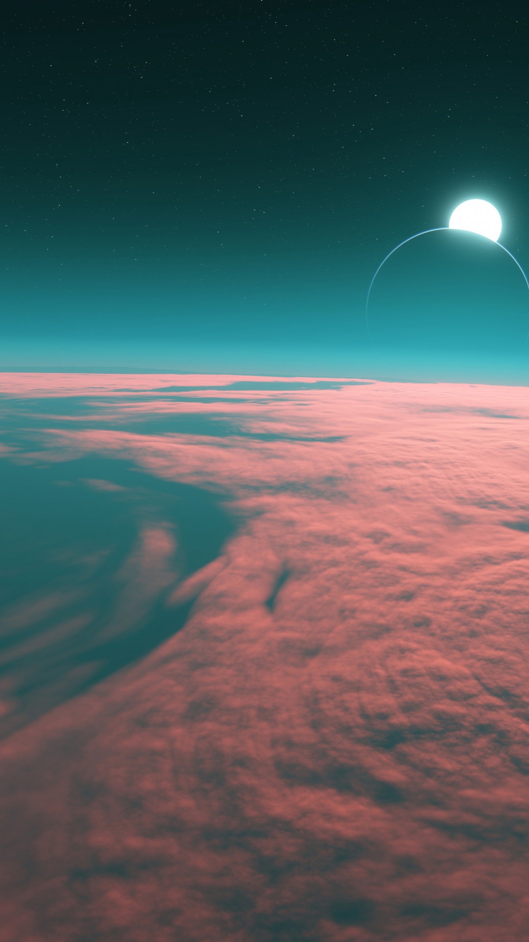 空间, 月亮, 明星, 这个星球, 气氛 壁纸 1080x1920 允许