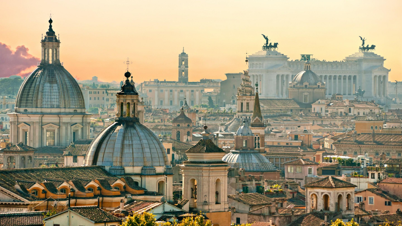 罗马, 里程碑, 城市, 大都会, 城市景观 壁纸 1280x720 允许