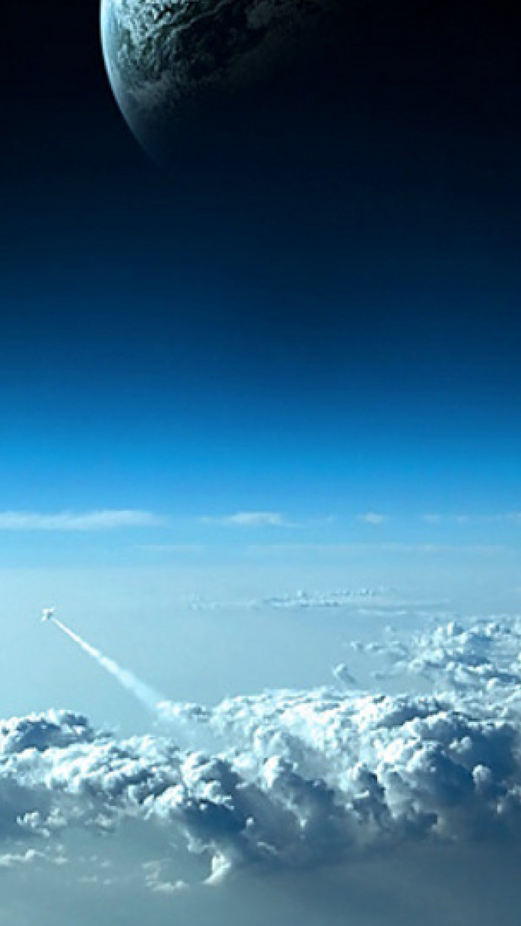 Nubes Blancas y Cielo Azul Durante el Día. Wallpaper in 750x1334 Resolution